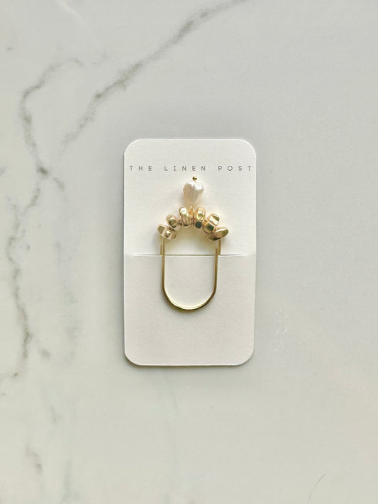 Pearl & Gold Planner Clip