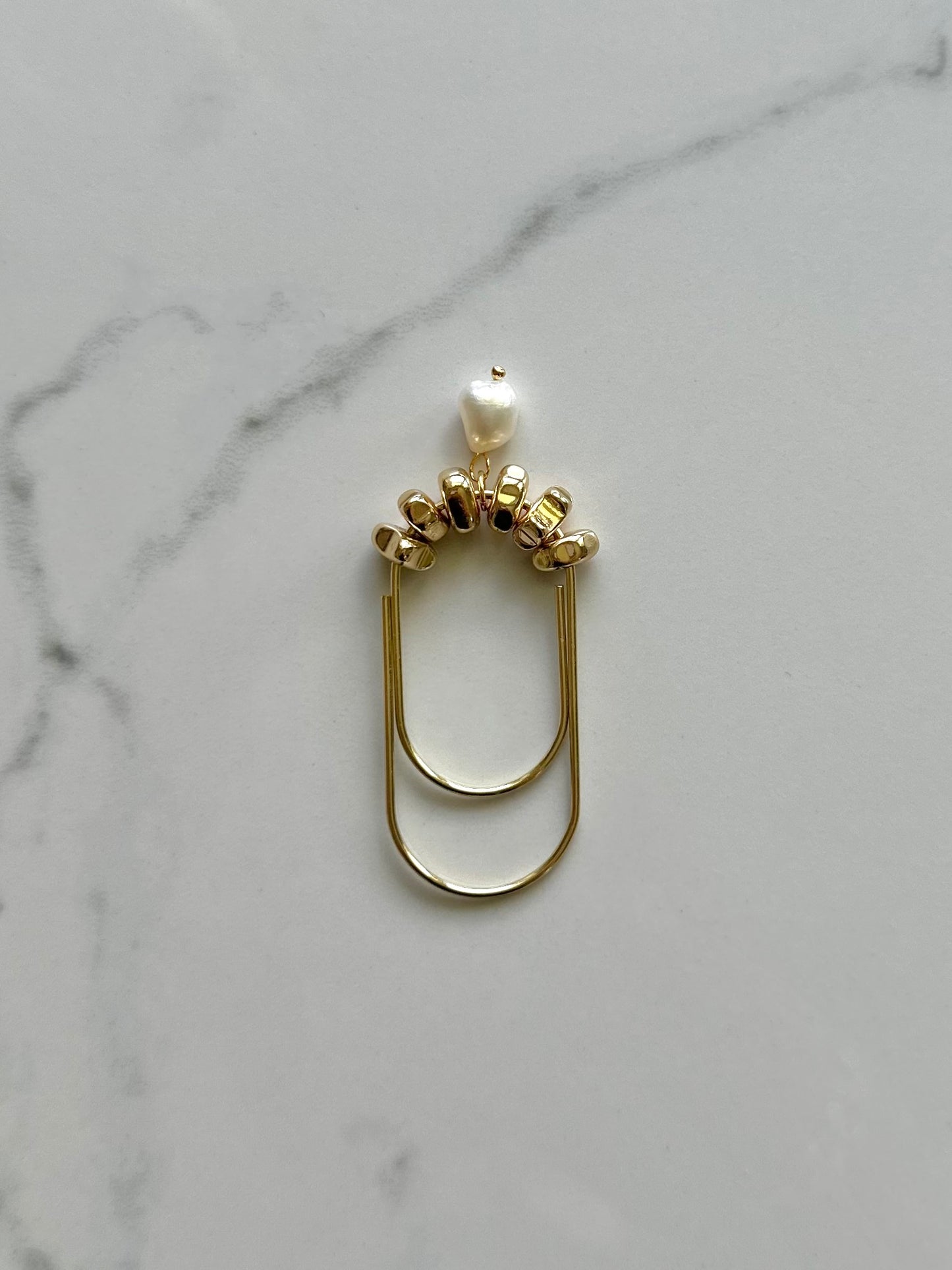Pearl & Gold Planner Clip