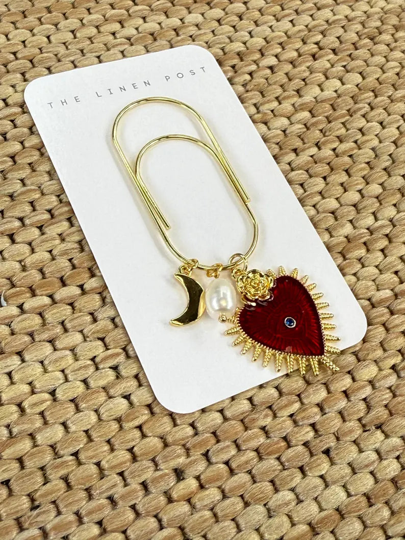 Sacred Heart Planner Clip