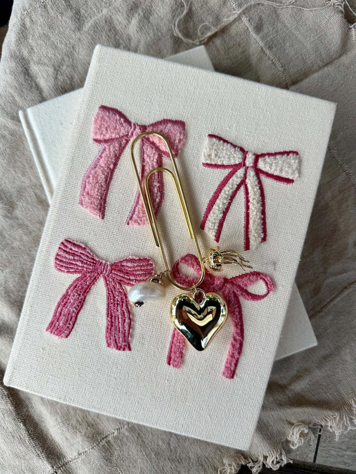 Coastal Planner Paper Clip Jumbo Bookmark for Journal  Accessories Cute Planning Accessory Book Placeholder for girly book mark shell decor