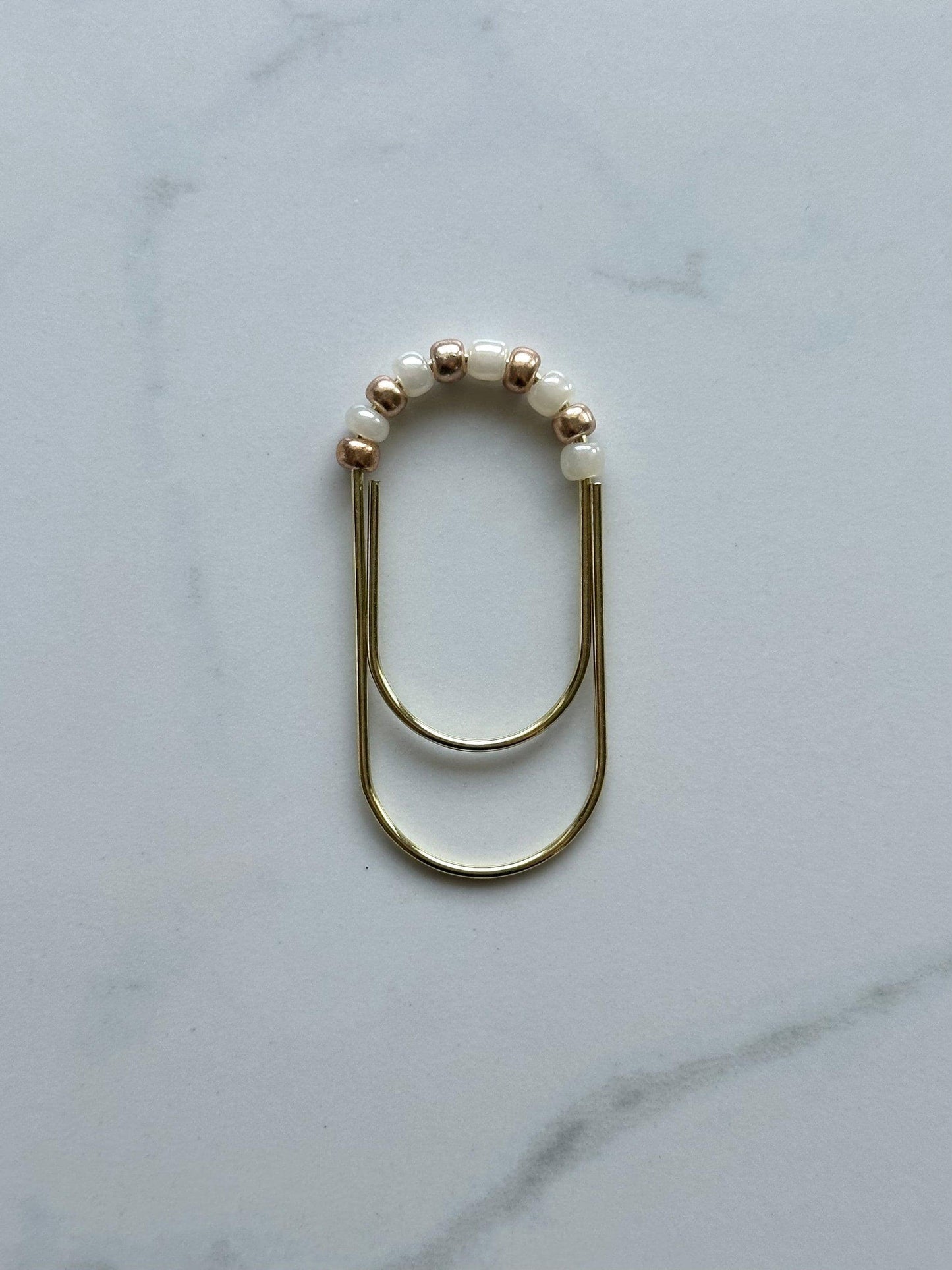 Planner Paper Clip | Beaded Bookmark for Journal | Gold Planner Accessories | Cute Adorable Planning Accessory | Book Jumbo Placeholder