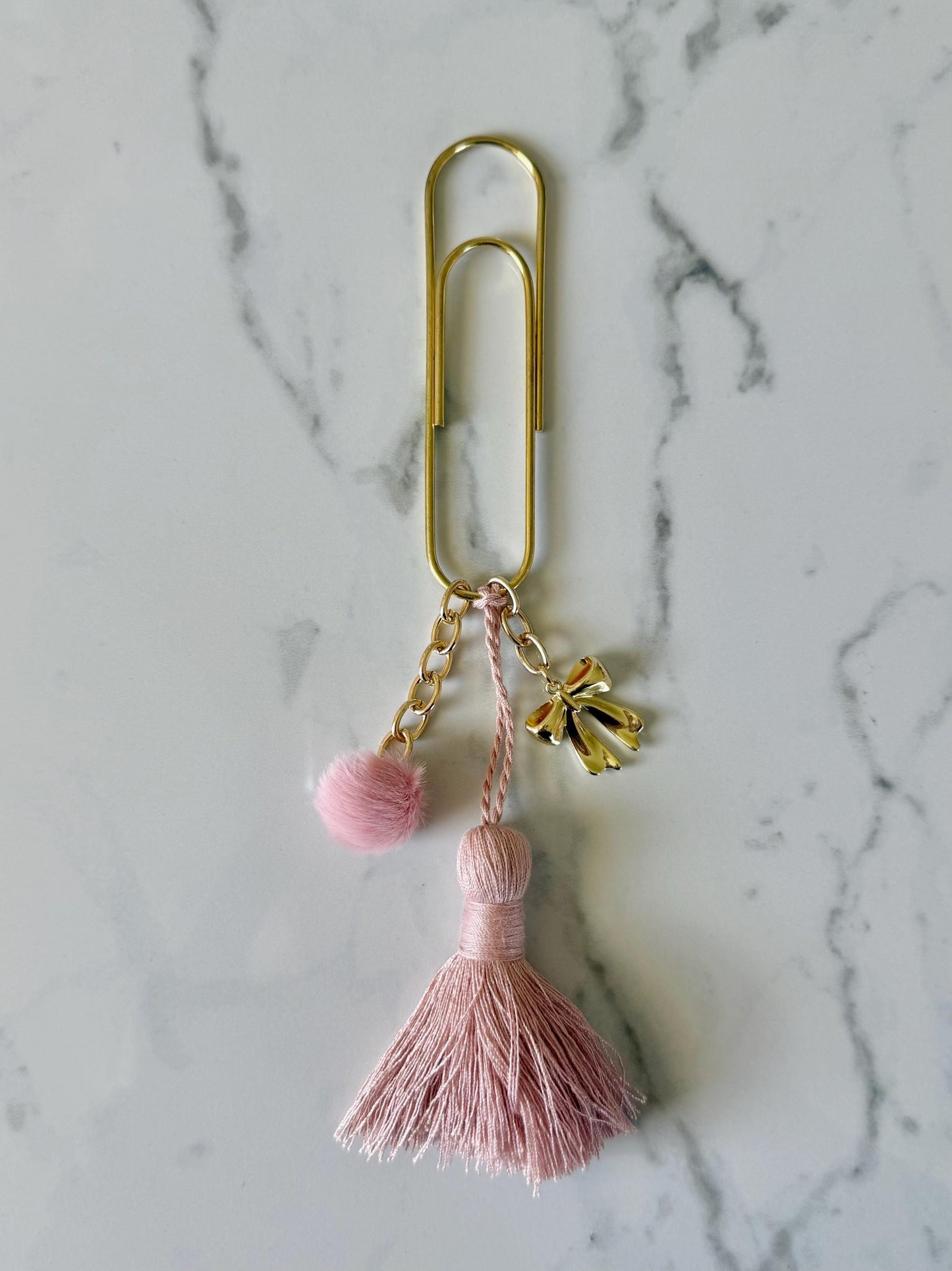 Planner Paper Clip | Jumbo Bookmark for Journal | Gold Planner Accessories | Cute Adorable Planning Accessory | Book Placeholder Tassle