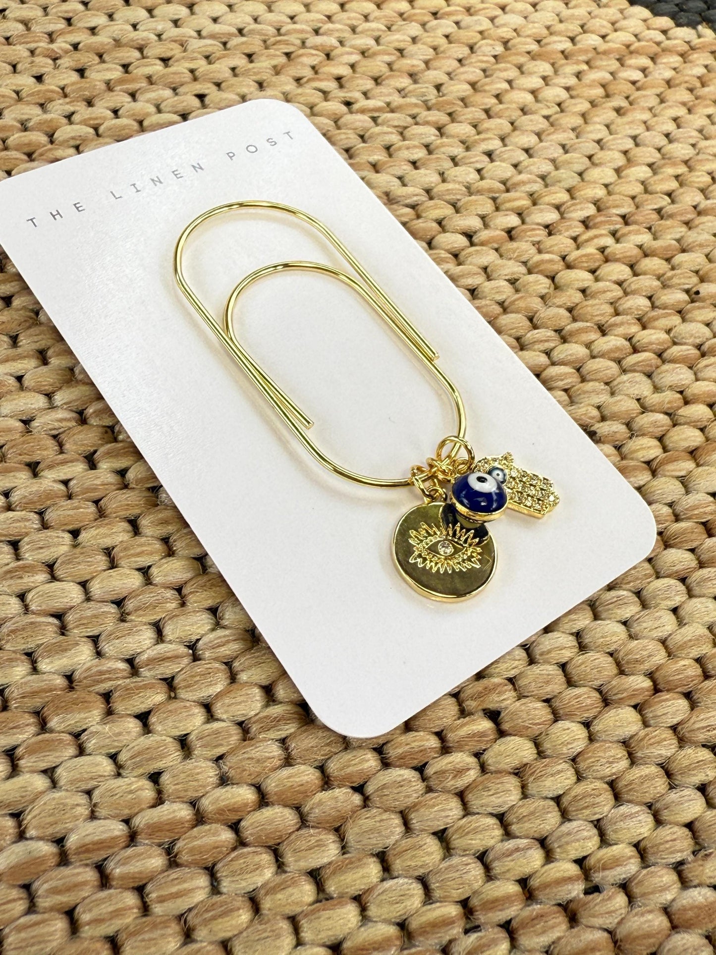 Planner Paper Clip | Evil Eye Bookmark for Journal | Accessories | Cute Adorable Planning Accessory | Book Placeholder Charm Hamsa Bookmark