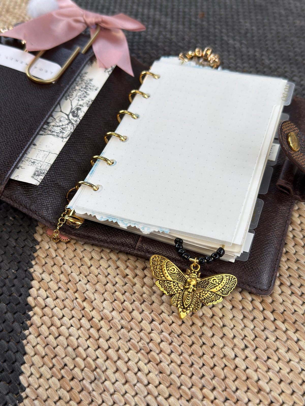 October Moth Planner Clip