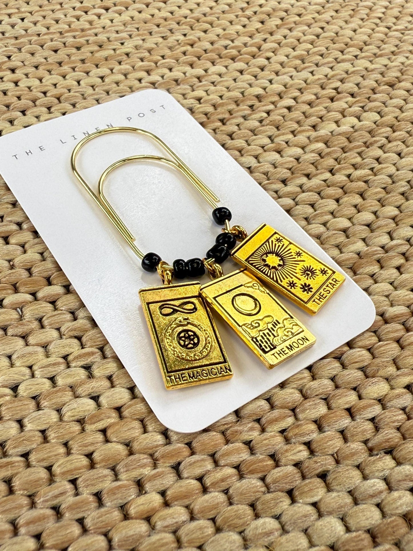 Planner Paper Clip | Gold Halloween Bookmark for Journal | Accessories | Cute Tarot Card Planning Accessory | Book Placeholder Charm