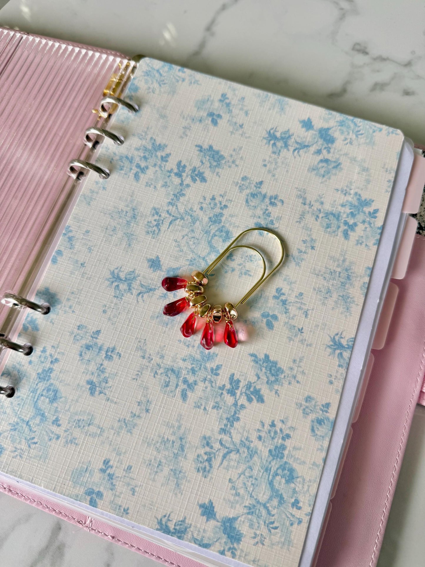 Planner Paper Clip Pomegranate Bookmark Charm for Journal Accessories for Planner Cute Adorable Planning Accessory Fruit Charm