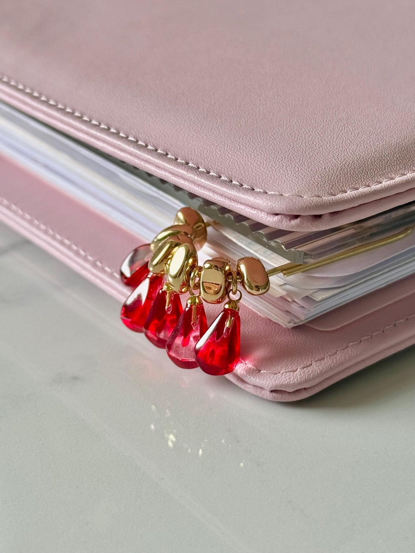 Planner Paper Clip Pomegranate Bookmark Charm for Journal Accessories for Planner Cute Adorable Planning Accessory Fruit Charm