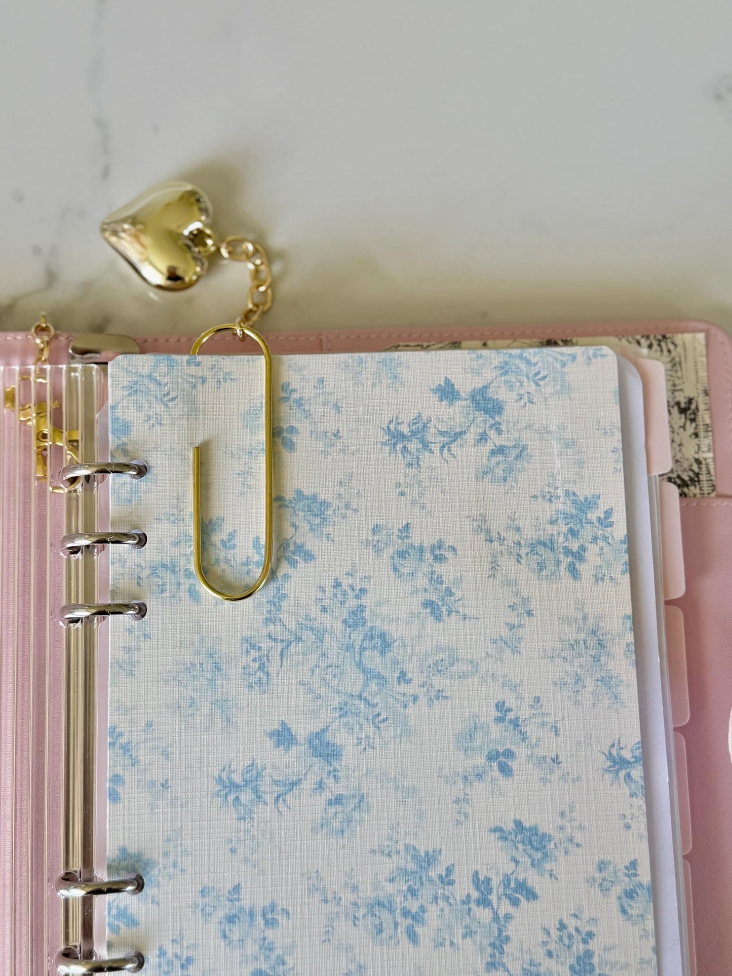 Planner Paper Clip | Jumbo Heart Bookmark for Journal | Gold Planner Accessories | Cute Adorable Planning Accessory | Book Placeholder