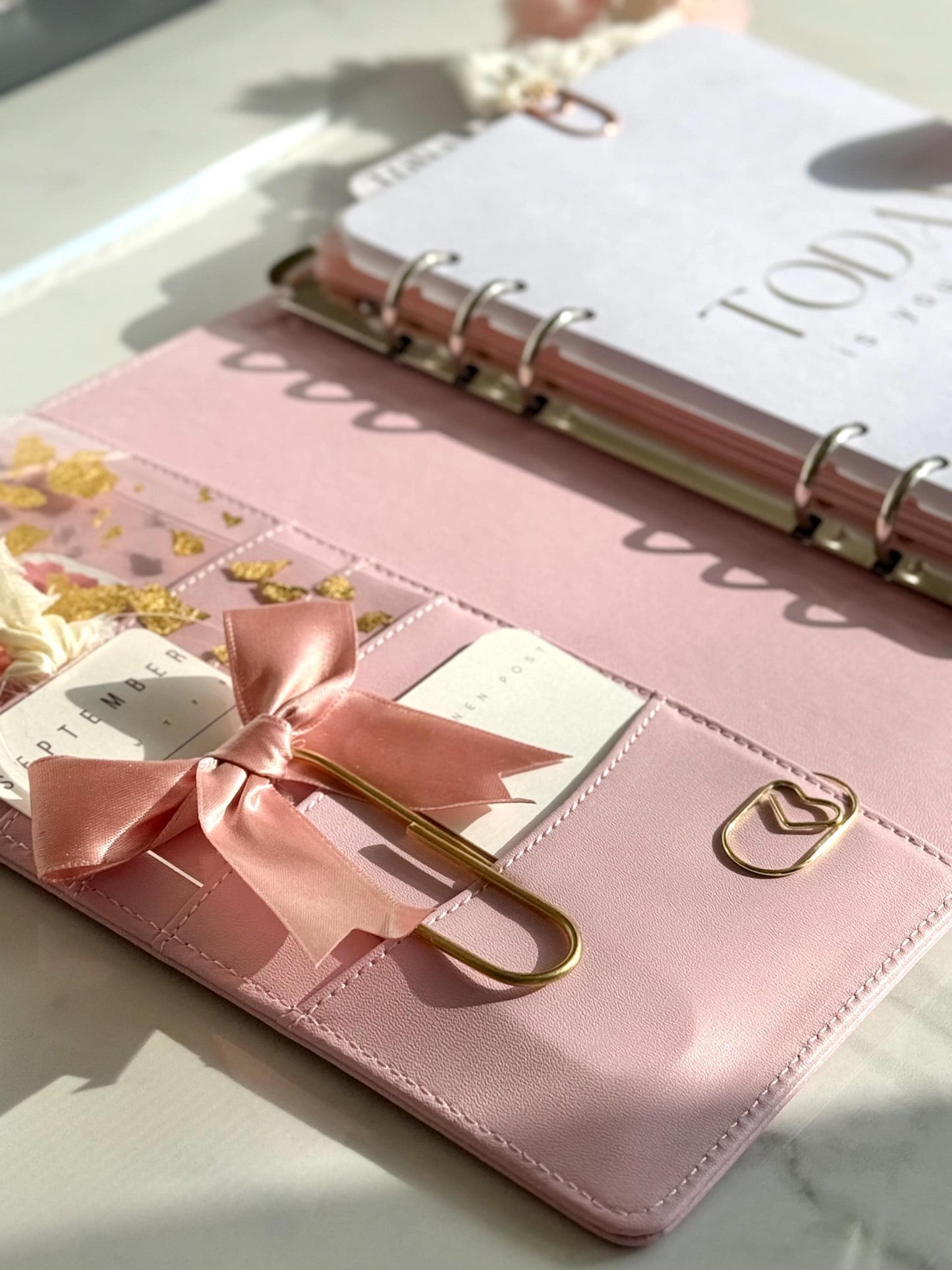 Planner Paper Clip | Jumbo Bow Bookmark for Journal | Gold Planner Accessories | Cute Adorable Planning Accessory | Book Placeholder Ribbon