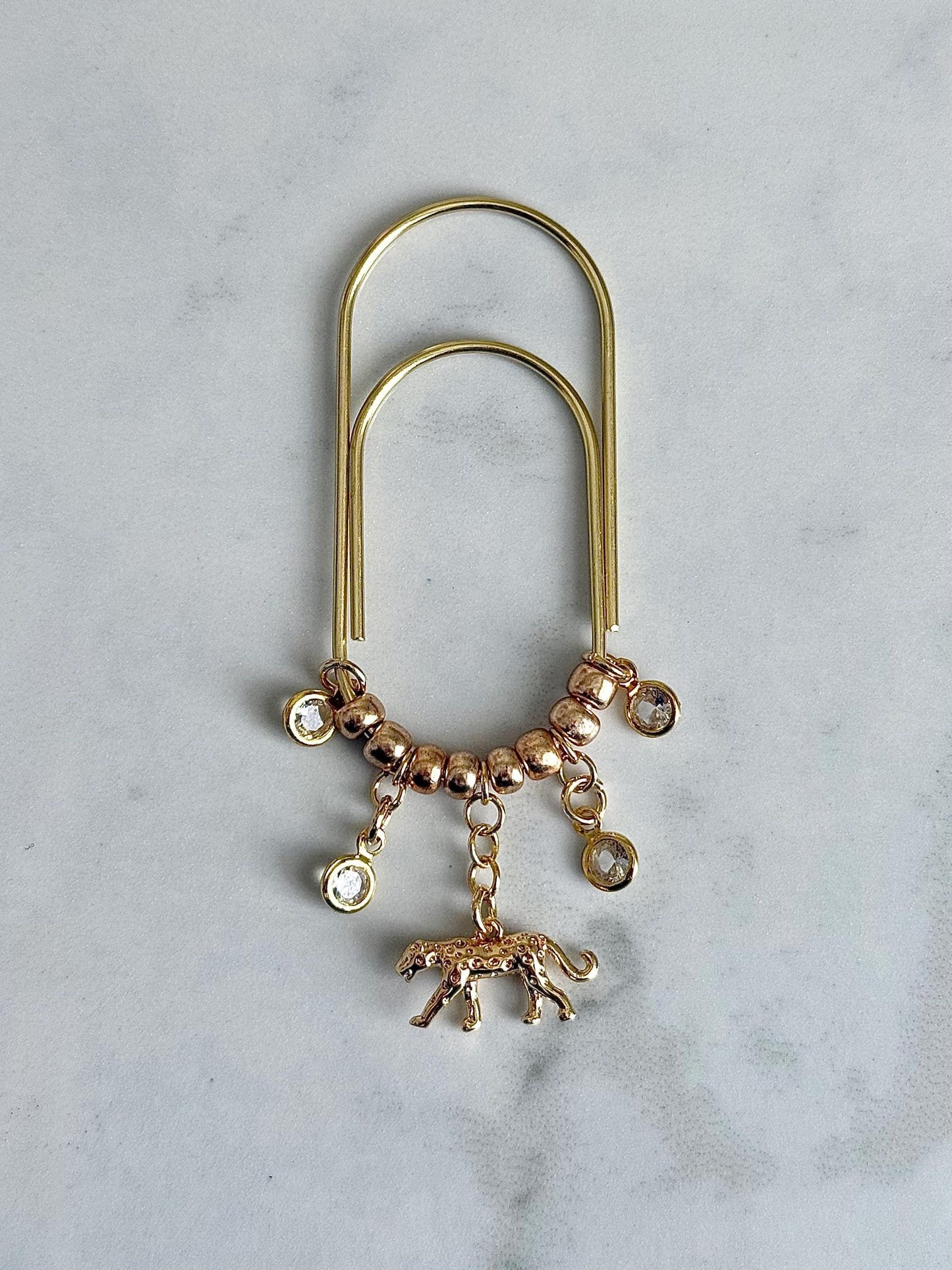 Planner Paper Clip Planner Dangle Charm for Planner Bookmark Charm For Journal Accessory Planner Charm Notebook Paperclip Gold Accessory