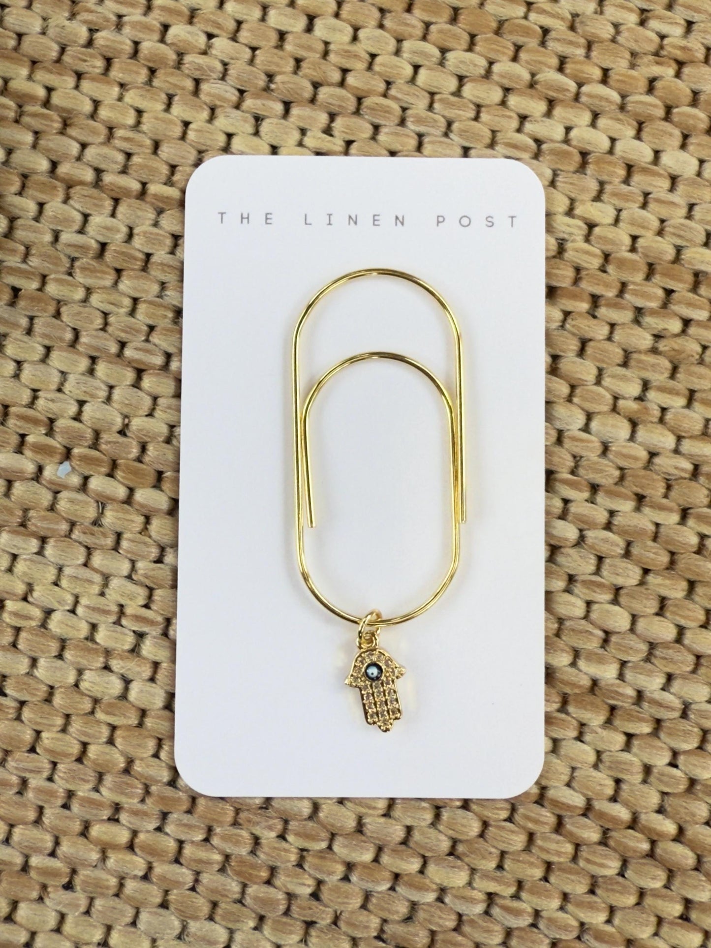 Gold Planner Paper Clip | Gold Bookmark for Journal | Evil Eye Accessories | Cute Adorable Planning Accessory | Book Placeholder Charm