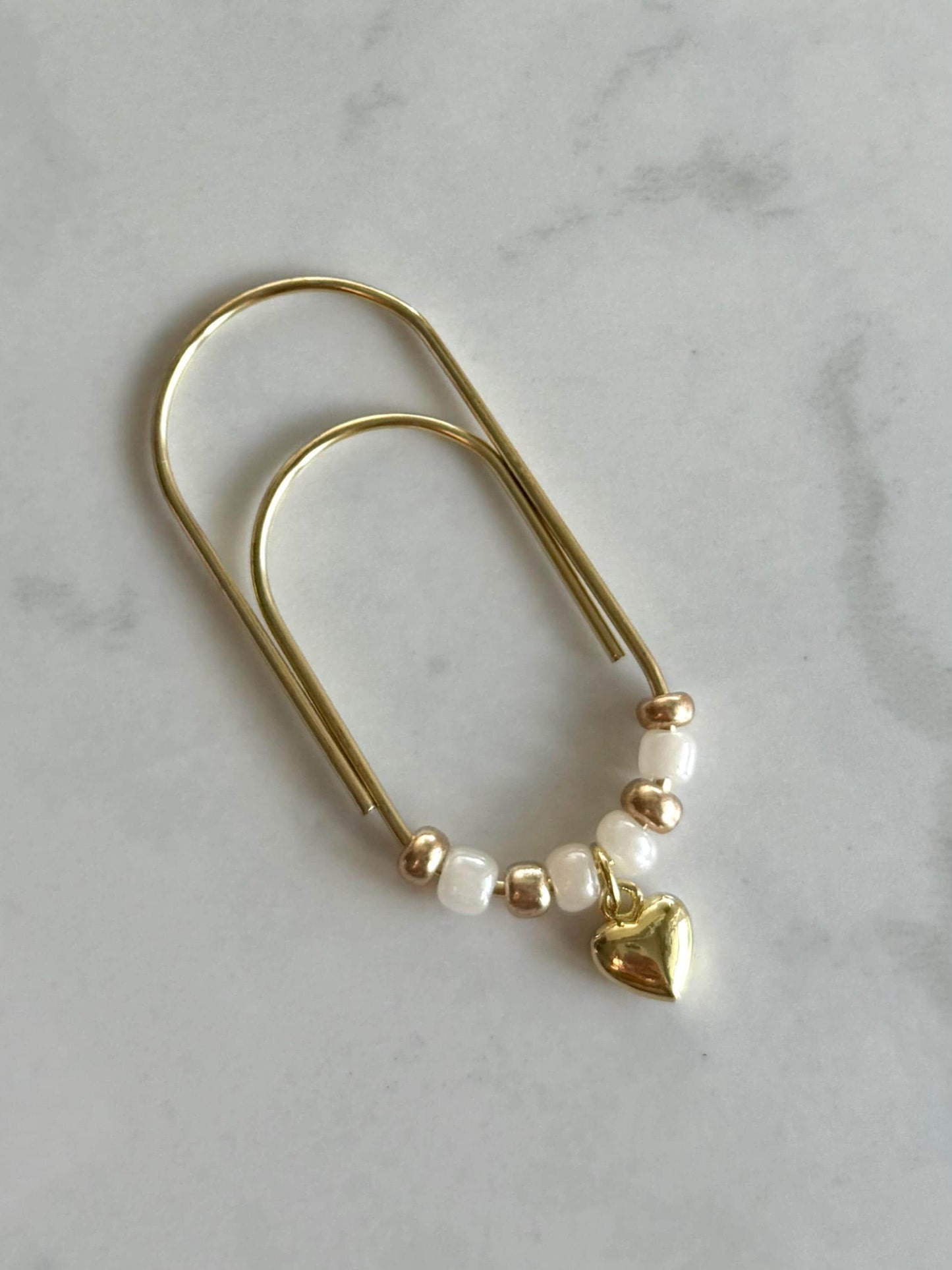 Planner Paper Clip | Gold Plated Heart Bookmark for Journal | Accessories | Cute Adorable Planning Accessory | Book Placeholder Charm