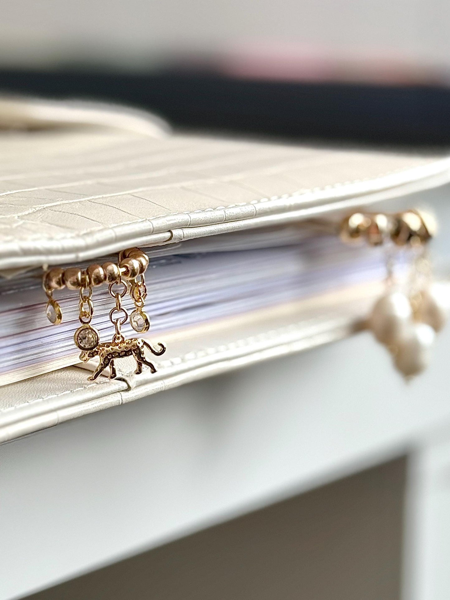 Planner Paper Clip Planner Dangle Charm for Planner Bookmark Charm For Journal Accessory Planner Charm Notebook Paperclip Gold Accessory