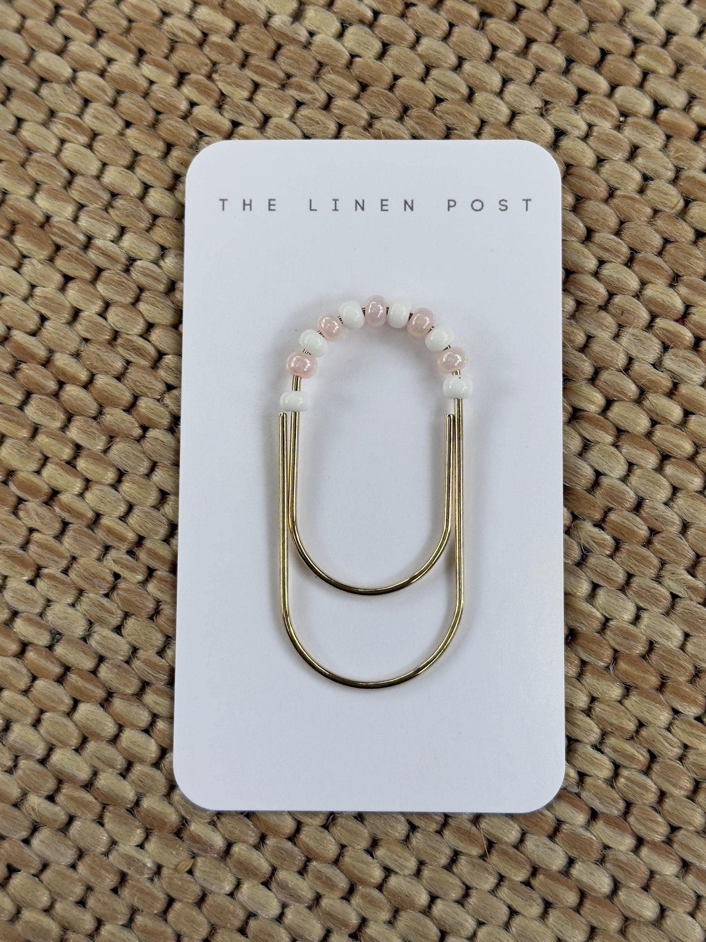 Planner Paper Clip | Beaded Bookmark for Journal | Pink Planner Accessories | Cute Adorable Planning Accessory | Book Jumbo Placeholder