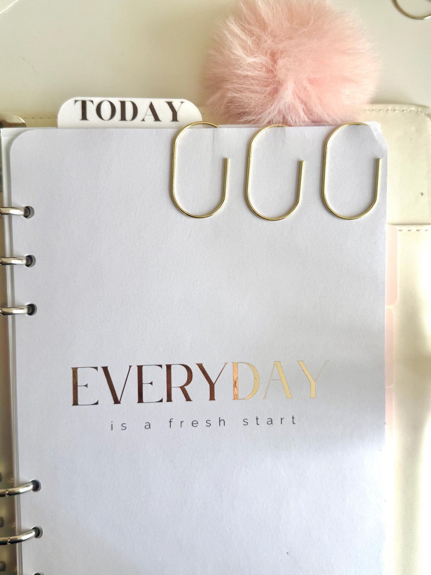 Jumbo Paper Clip For Planner Clip For Notebook Large Paperclip For Bookmark Cute Gold Stationary Planning Accessory For Planner