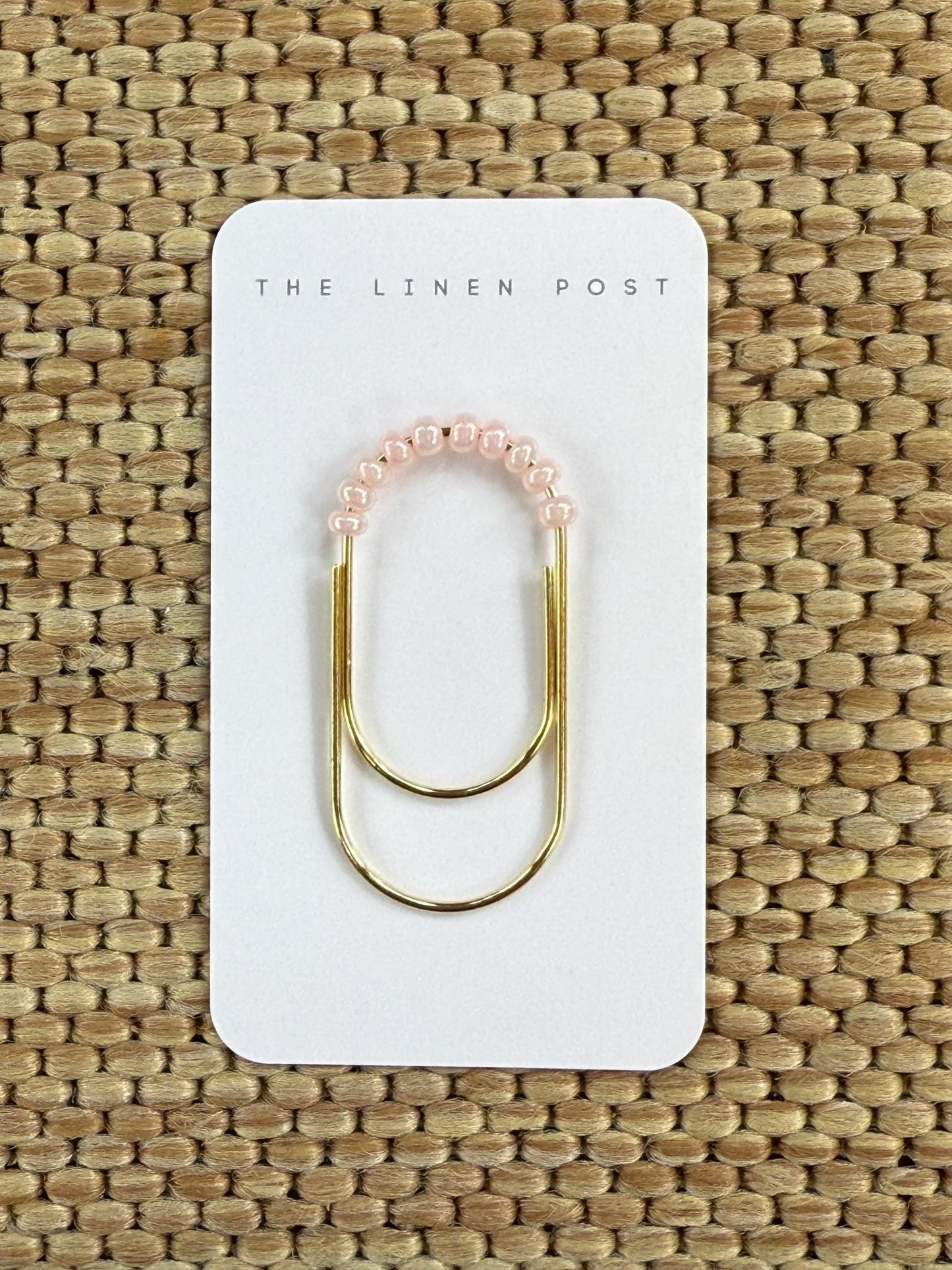 Planner Paper Clip | Beaded Bookmark for Journal | Pink Planner Accessories | Cute Adorable Planning Accessory | Book Jumbo Placeholder