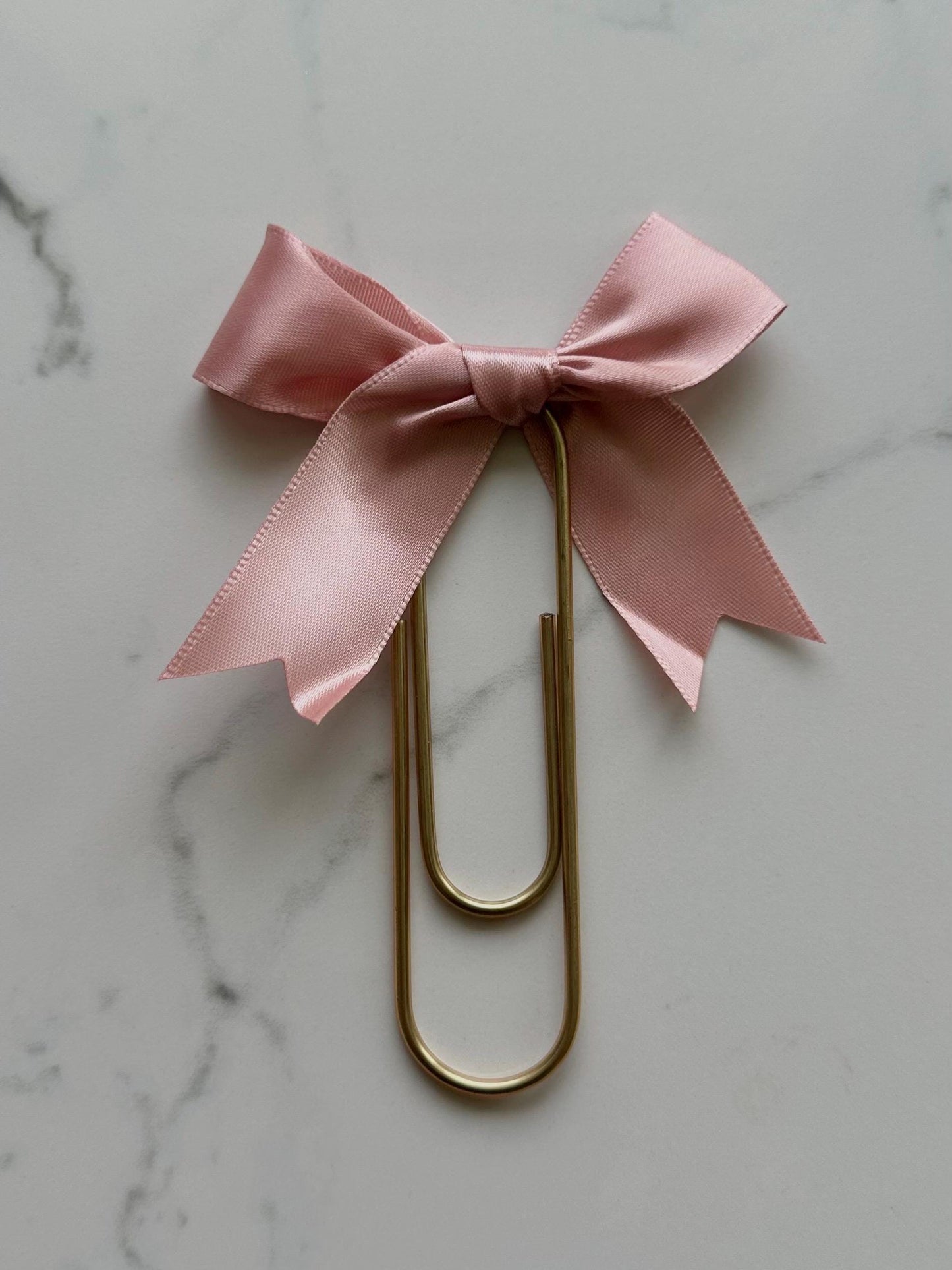 Planner Paper Clip | Jumbo Bow Bookmark for Journal | Gold Planner Accessories | Cute Adorable Planning Accessory | Book Placeholder Ribbon