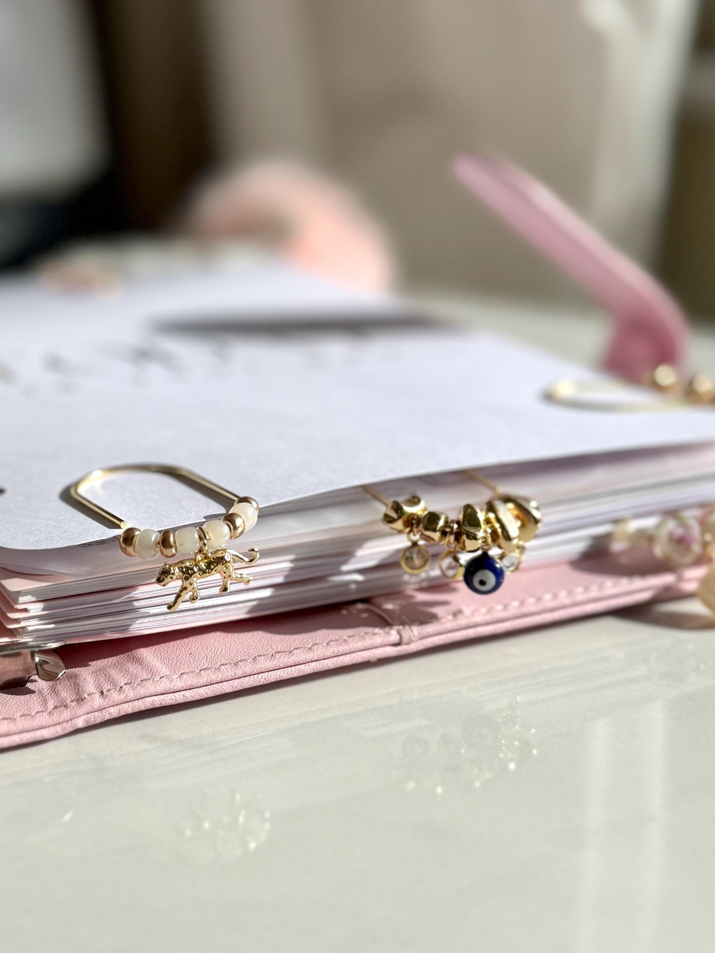 Planner Paper Clip  Cheetah Bookmark for Journal | Accessories | Cute Adorable Planning Accessory | Gold Plated Book Charm