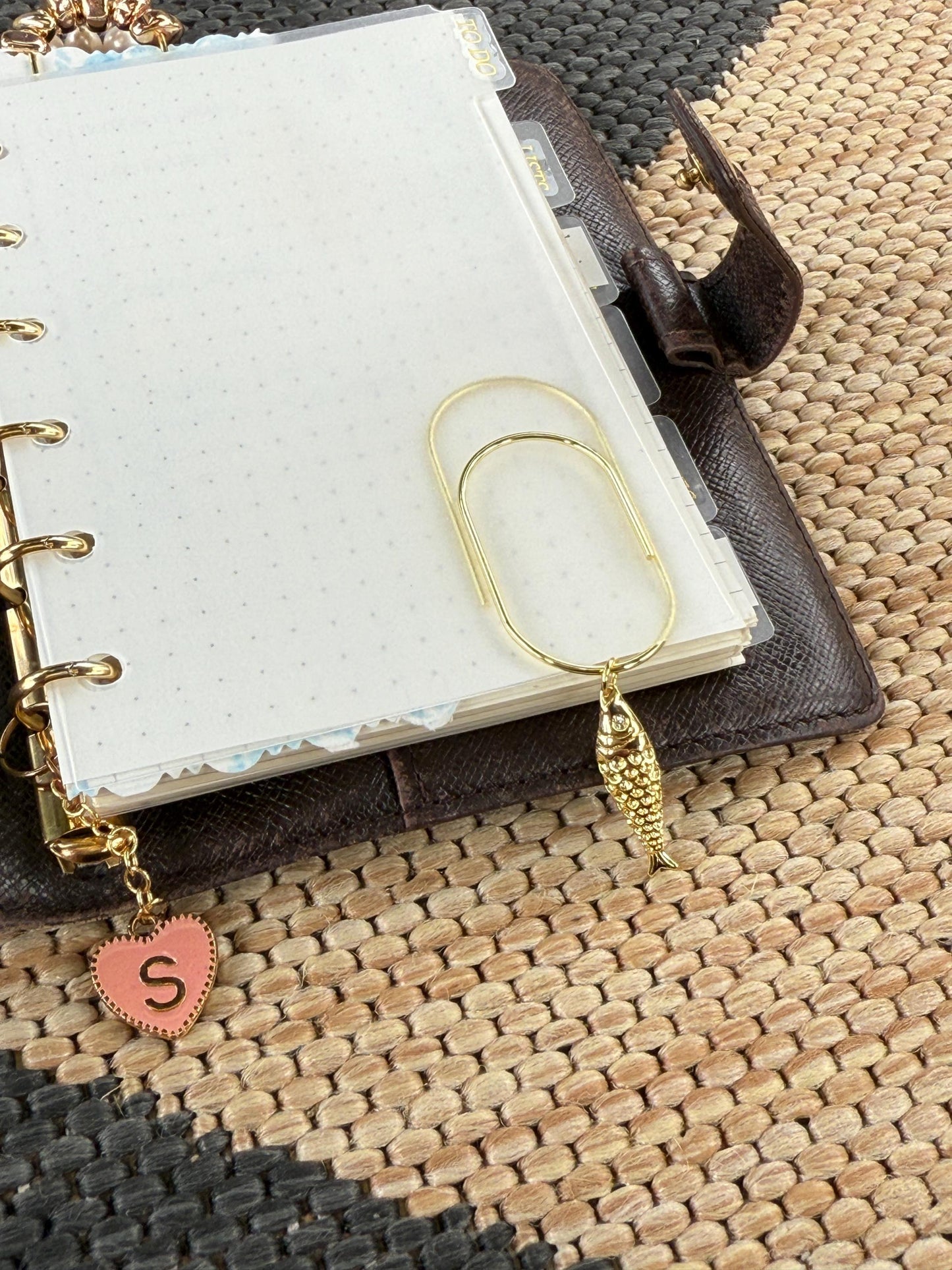 Planner Paper Clip | fish Bookmark for Journal | gold Accessories | Cute  Planning Accessory | Book Placeholder Charm gold bookmark charm