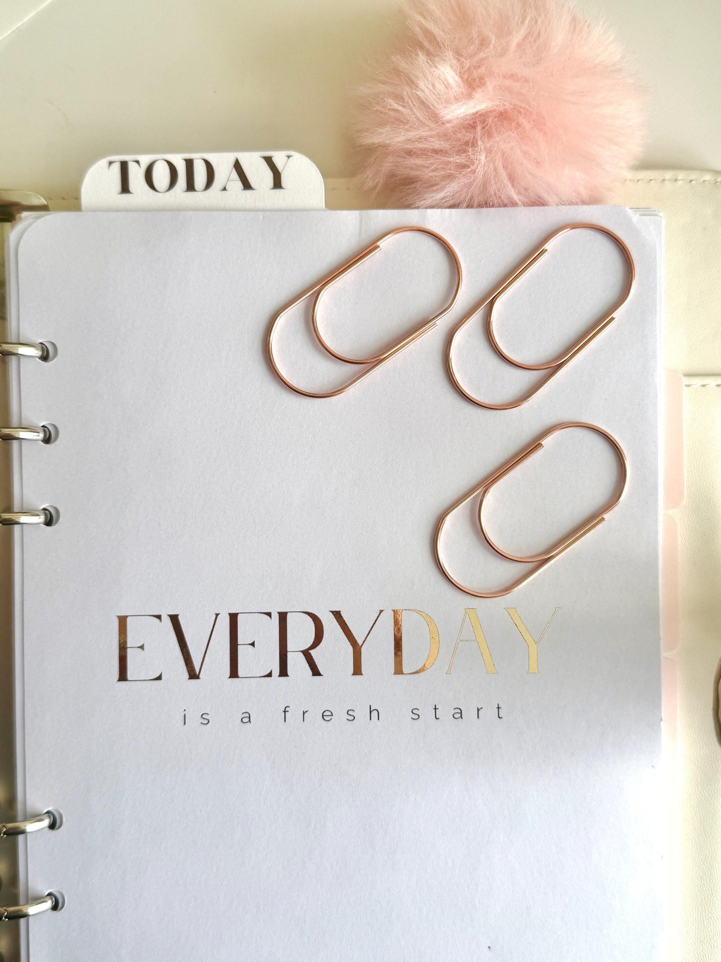 Jumbo Paper Clip For Planner Clip For Notebook Large Paperclip For Bookmark Cute Gold Stationary Planning Accessory For Planner