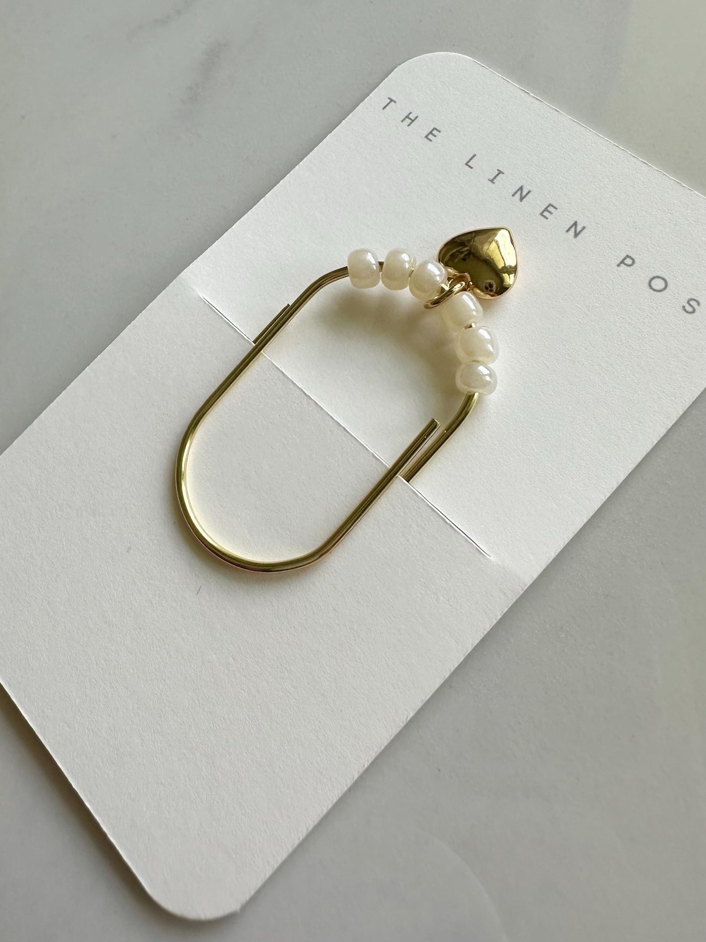 Planner Paper Clip | Gold Plated Heart Bookmark for Journal | Accessories | Cute Adorable Planning Accessory | Book Placeholder Charm