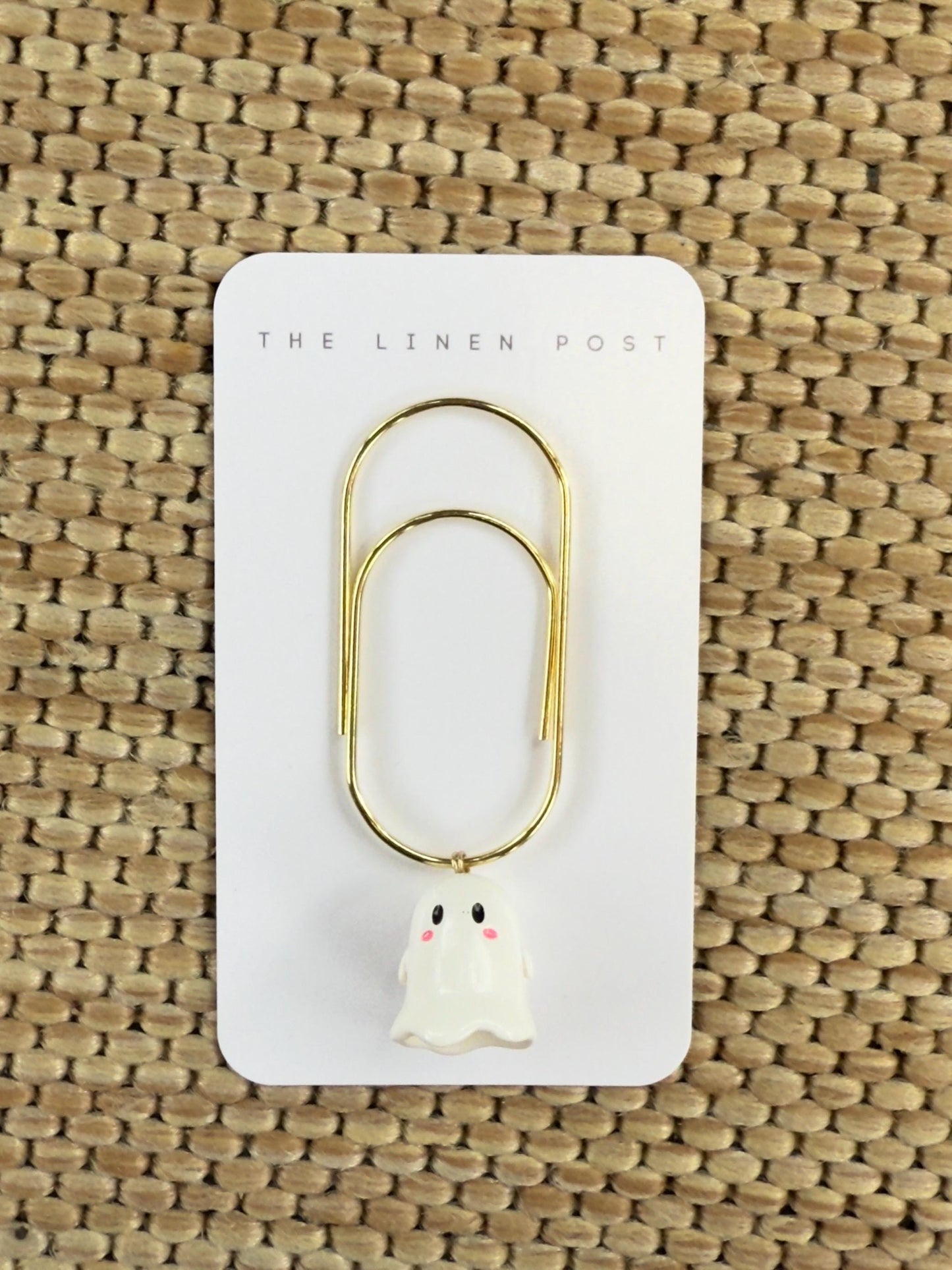 Halloween Planner Paper Clip | Ghost Gold Bookmark for Journal | Accessories | Cute Adorable Planning Accessory | Book Placeholder Charm