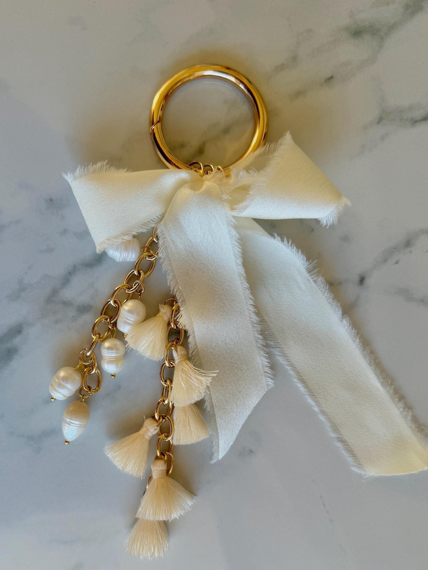 Gold Bag Charm Keychain Holder High End Bag Accessory for Bag Purse Charms For Purse Keychains for Handbag Charms Crystal Charm Key chain