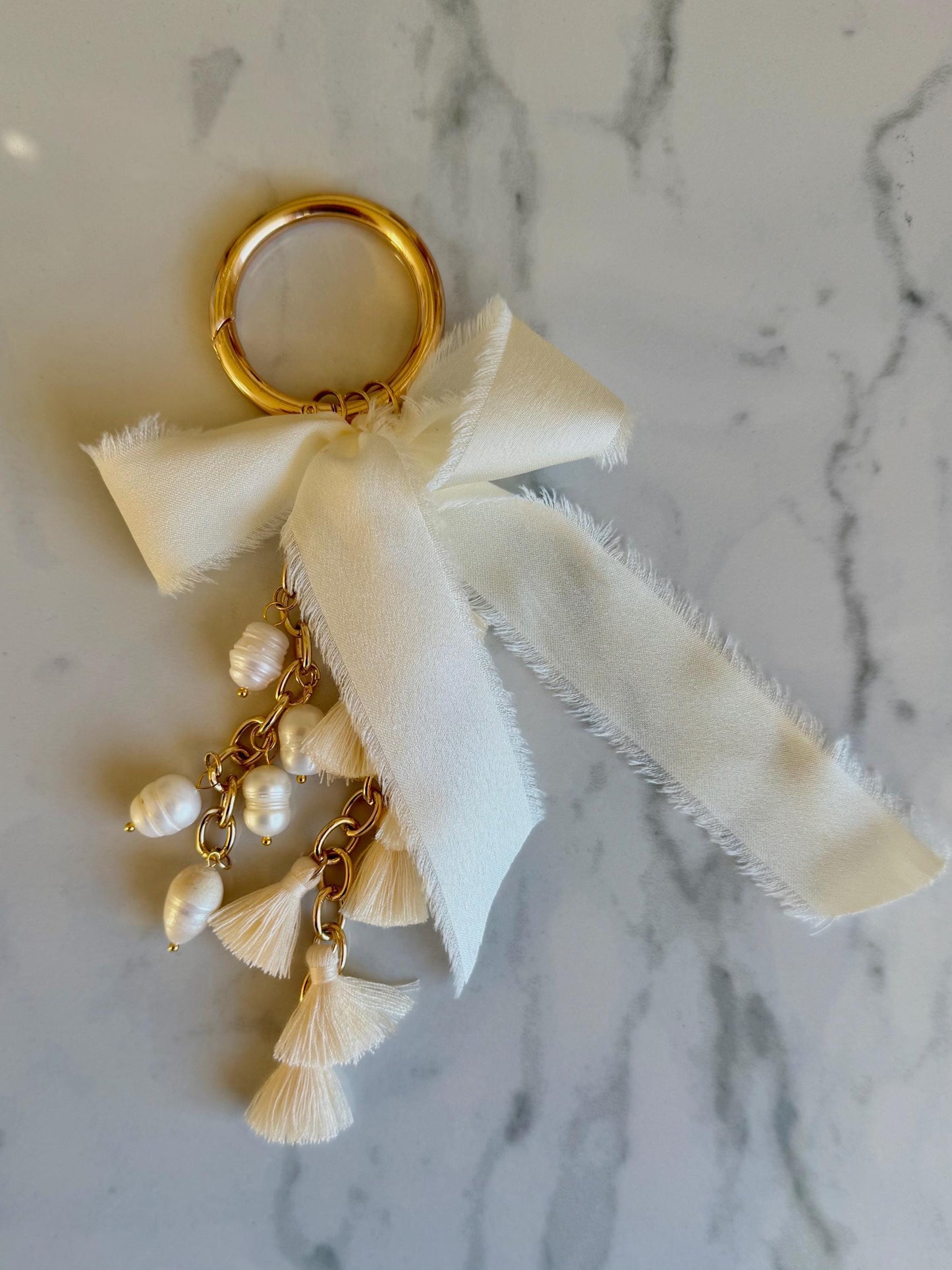 Gold Bag Charm Keychain Holder High End Bag Accessory for Bag Purse Charms For Purse Keychains for Handbag Charms Crystal Charm Key chain