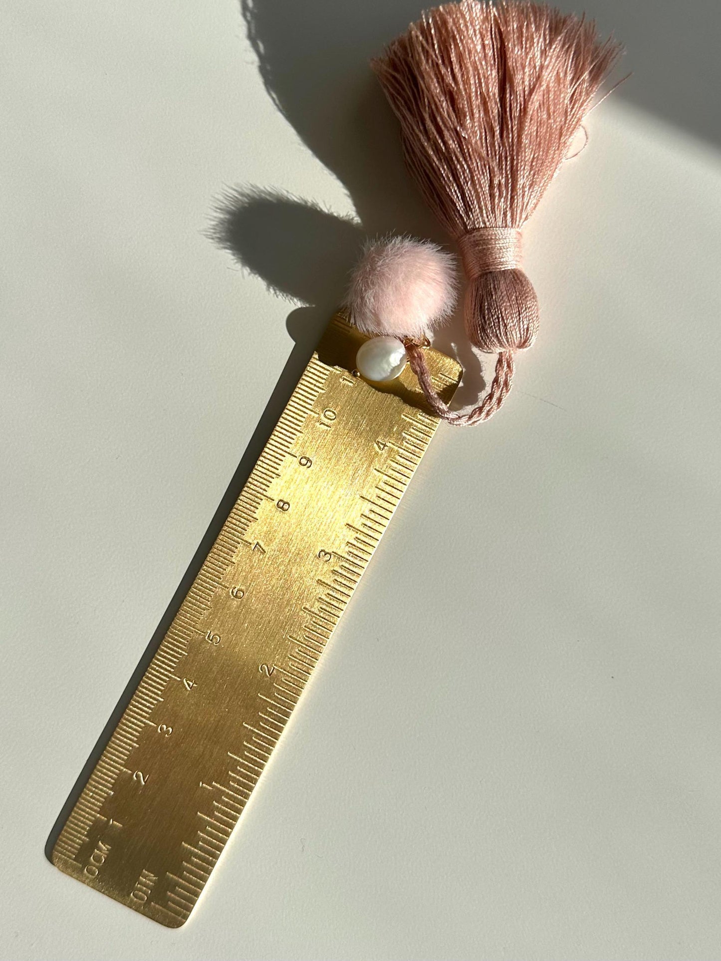 Planner Ruler | Mini Ruler Planning Essential | Bookmark Brass Ruler | Metal Planner Accesory | Cute Supplies for School