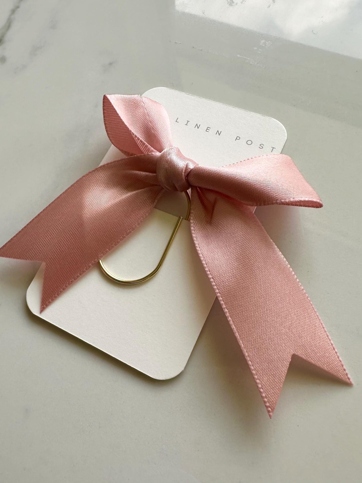 Pink Bow Planner Paper Clip |  Gold Bookmark for Journal | Accessories | Cute Adorable Planning Accessory | Book Placeholder Charm