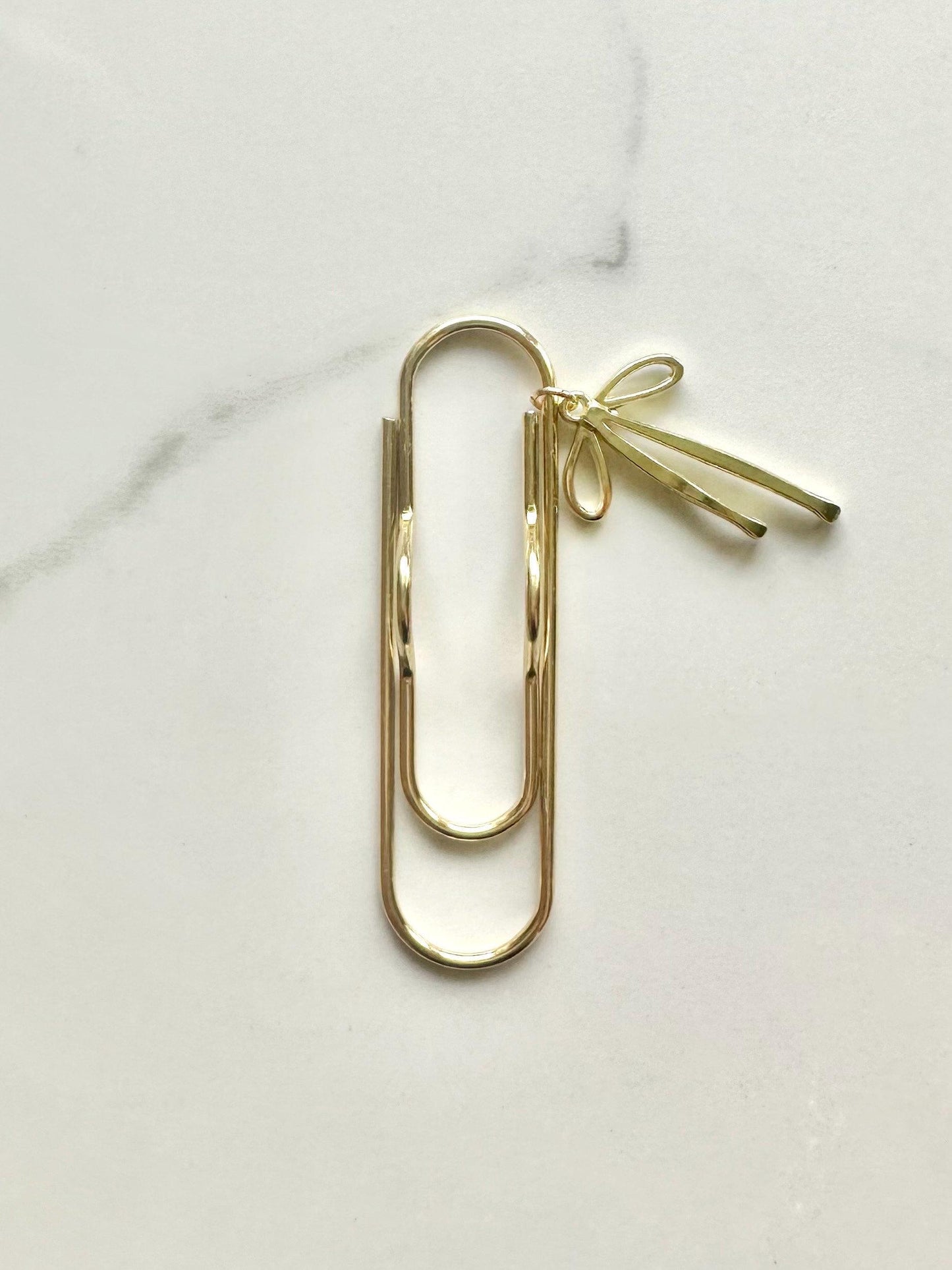 Pen Holder Bookmark Journal | Accessories | Cute Adorable Planning Accessory | Book Placeholder Charm Book Mark | Gold Pen Loop Notebook Bow