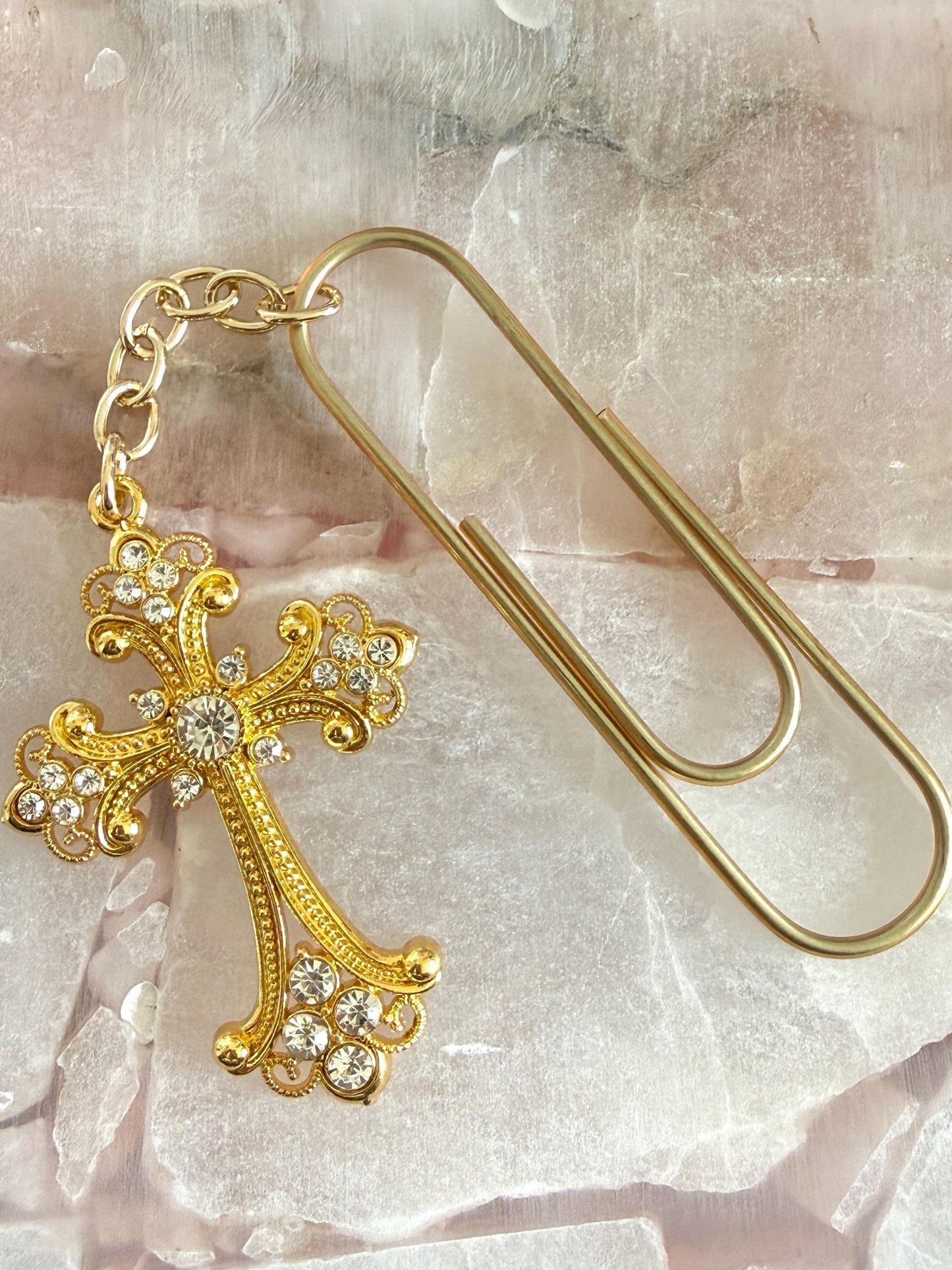 Cross Planner Paper Clip Jumbo Bookmark for Journal  Accessories  Planning Accessory Book Placeholder for girly book mark Bible bookmark