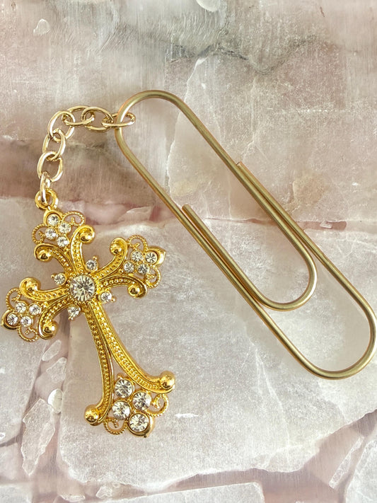 Cross Planner Paper Clip Jumbo Bookmark for Journal  Accessories  Planning Accessory Book Placeholder for girly book mark Bible bookmark