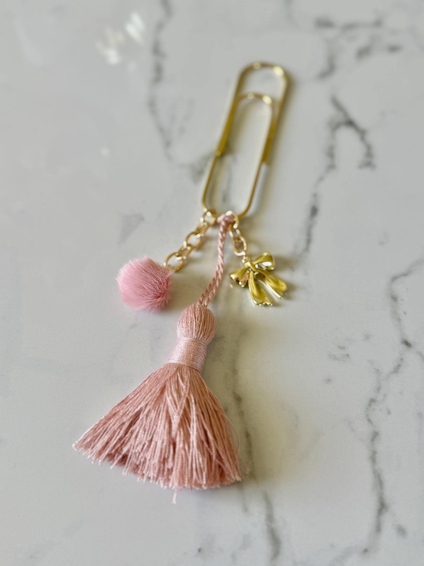 Planner Paper Clip | Jumbo Bookmark for Journal | Gold Planner Accessories | Cute Adorable Planning Accessory | Book Placeholder Tassle