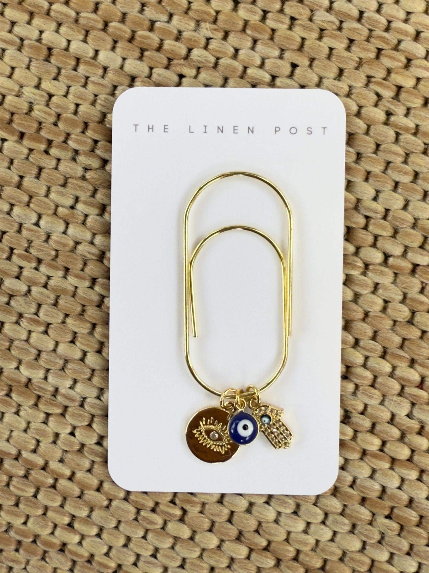 Planner Paper Clip | Evil Eye Bookmark for Journal | Accessories | Cute Adorable Planning Accessory | Book Placeholder Charm Hamsa Bookmark