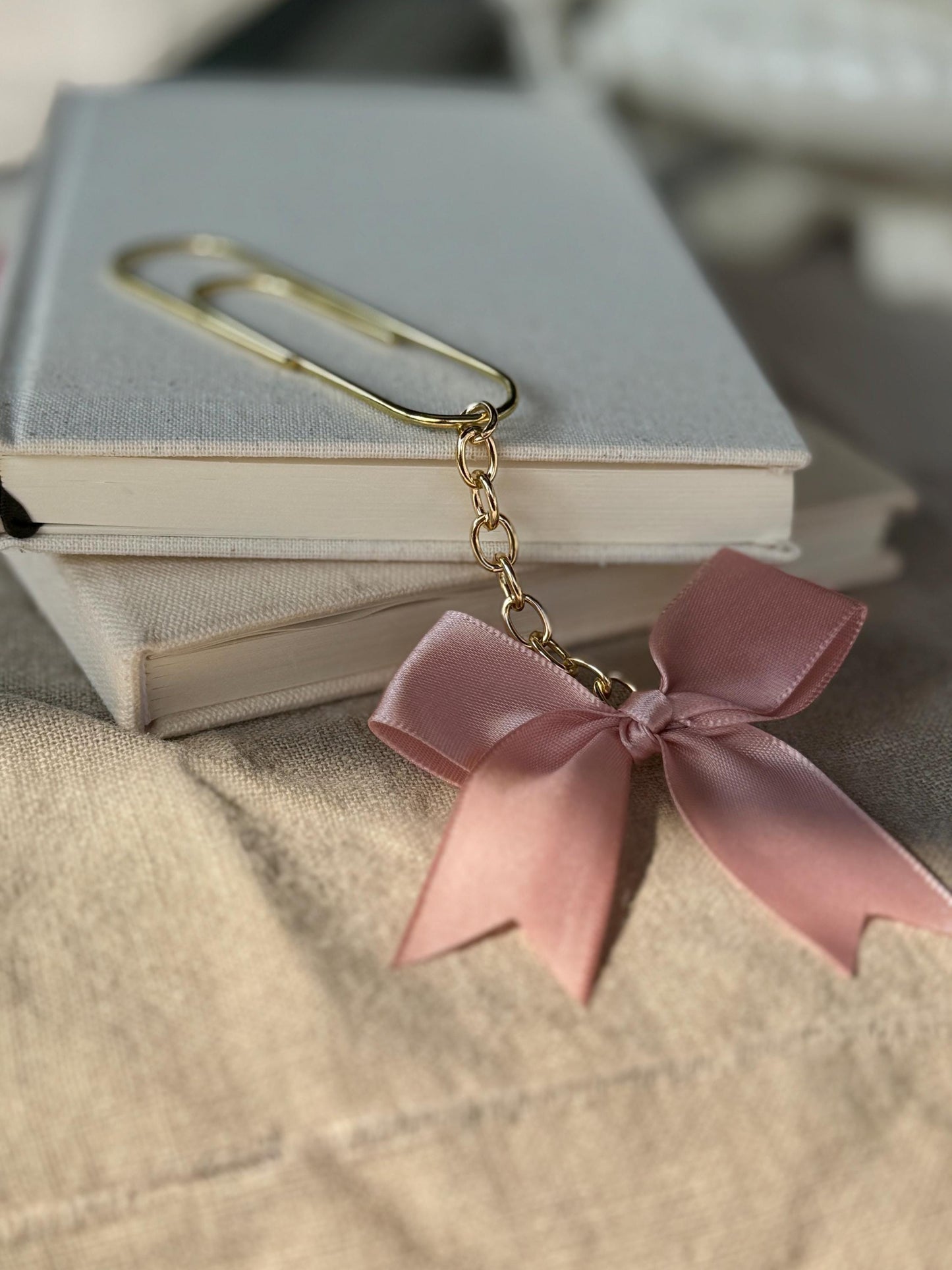 Bow Planner Paper Clip Jumbo Bookmark for Journal  Accessories  Planning Accessory Book Placeholder for girly book mark Bow decor Coquette