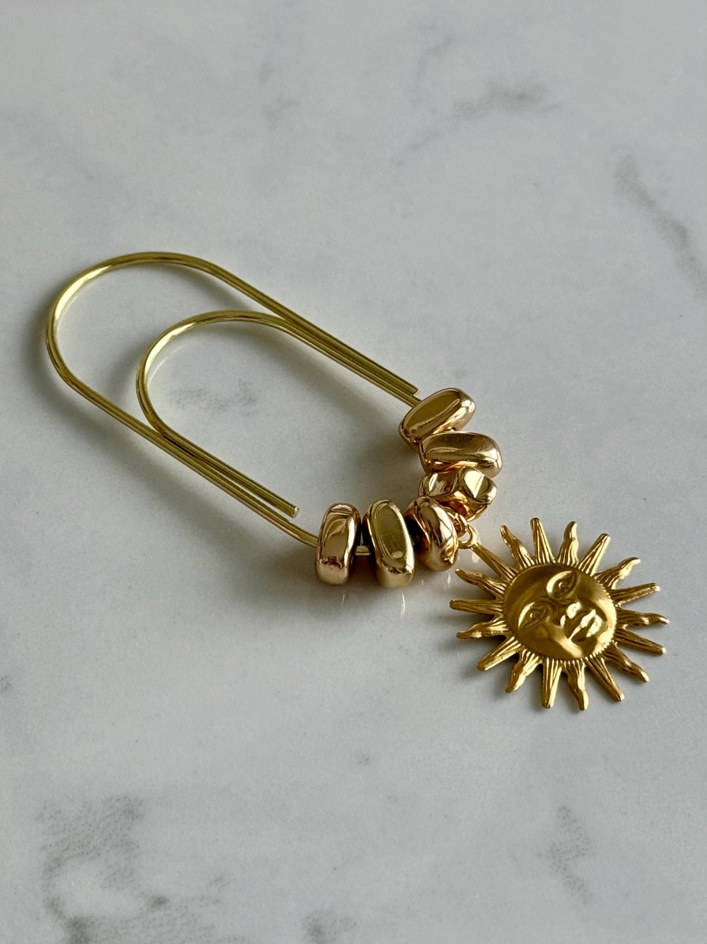 Planner Paper Clip | Gold Bookmark for Journal with Sun | Accessories | Cute Adorable Planning Accessory | Book Placeholder Charm Celestial