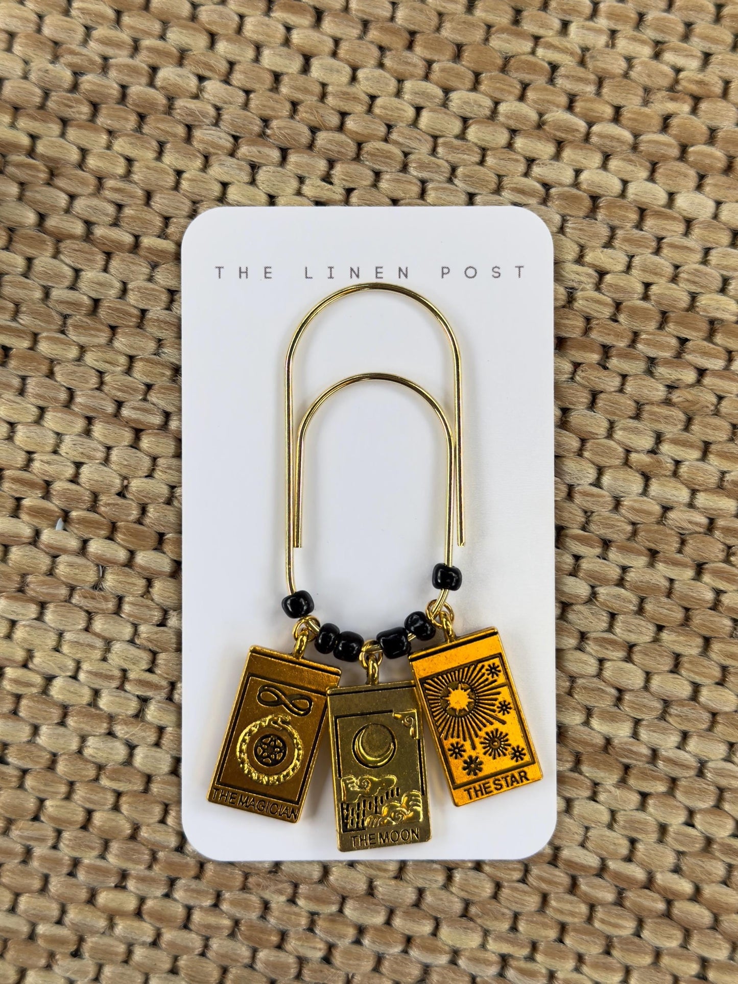 Planner Paper Clip | Gold Halloween Bookmark for Journal | Accessories | Cute Tarot Card Planning Accessory | Book Placeholder Charm