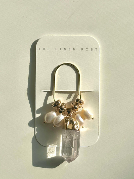 Planner Paper Clip | Crystal and Pearl Bookmark for Journal | Accessories | Cute Adorable Planning Accessory | Book Placeholder Charm | Luxe
