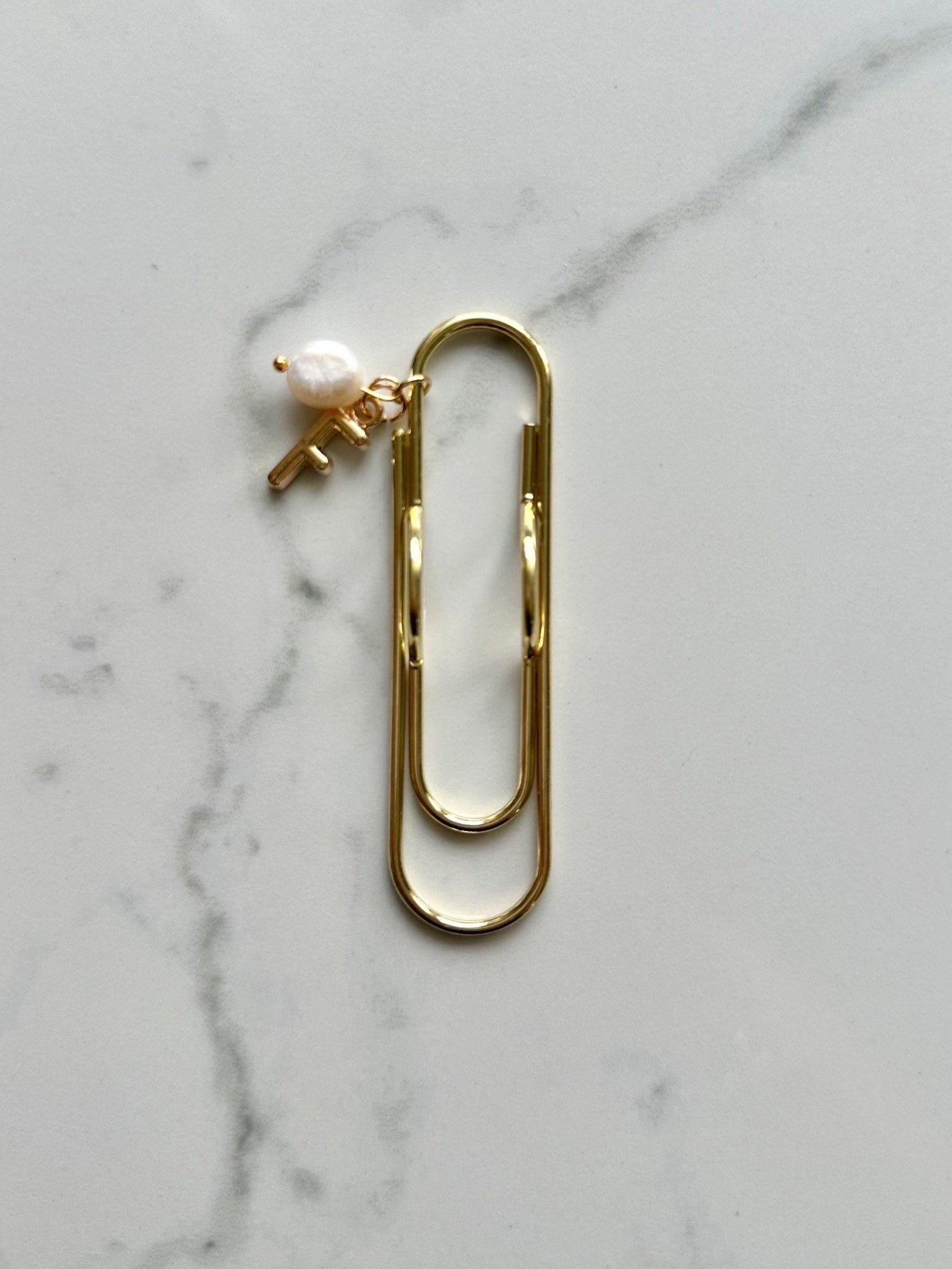 Monogram Pen Holder Bookmark Journal | Accessories | Cute Planning Accessory | Book Placeholder Charm Book Mark | Gold Pen Loop Notebook