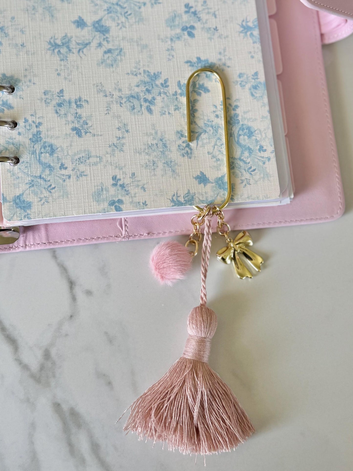 Planner Paper Clip | Jumbo Bookmark for Journal | Gold Planner Accessories | Cute Adorable Planning Accessory | Book Placeholder Tassle