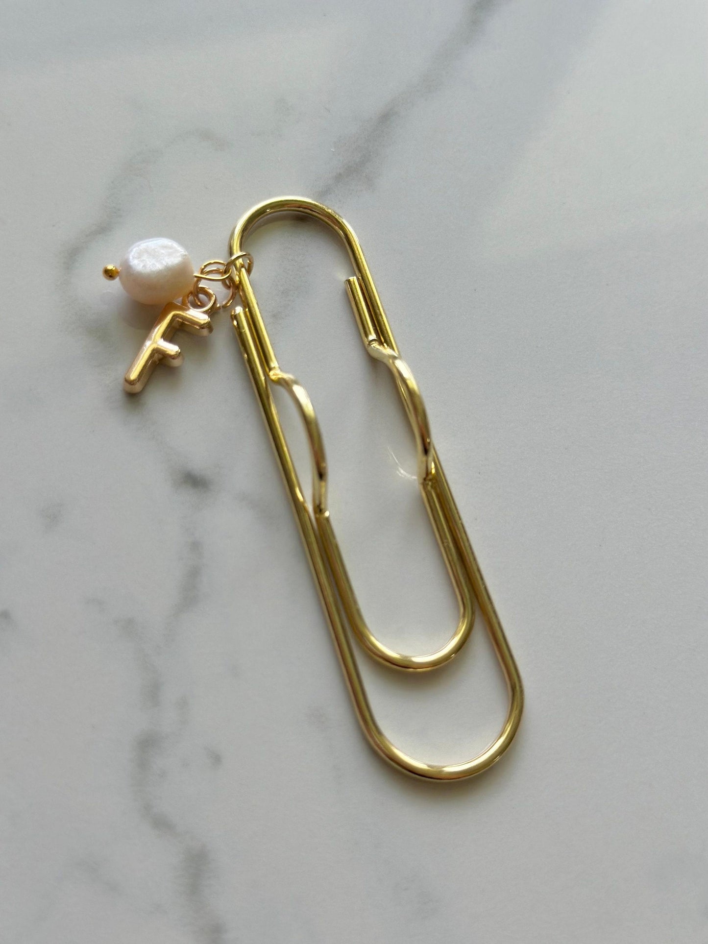 Monogram Pen Holder Bookmark Journal | Accessories | Cute Planning Accessory | Book Placeholder Charm Book Mark | Gold Pen Loop Notebook