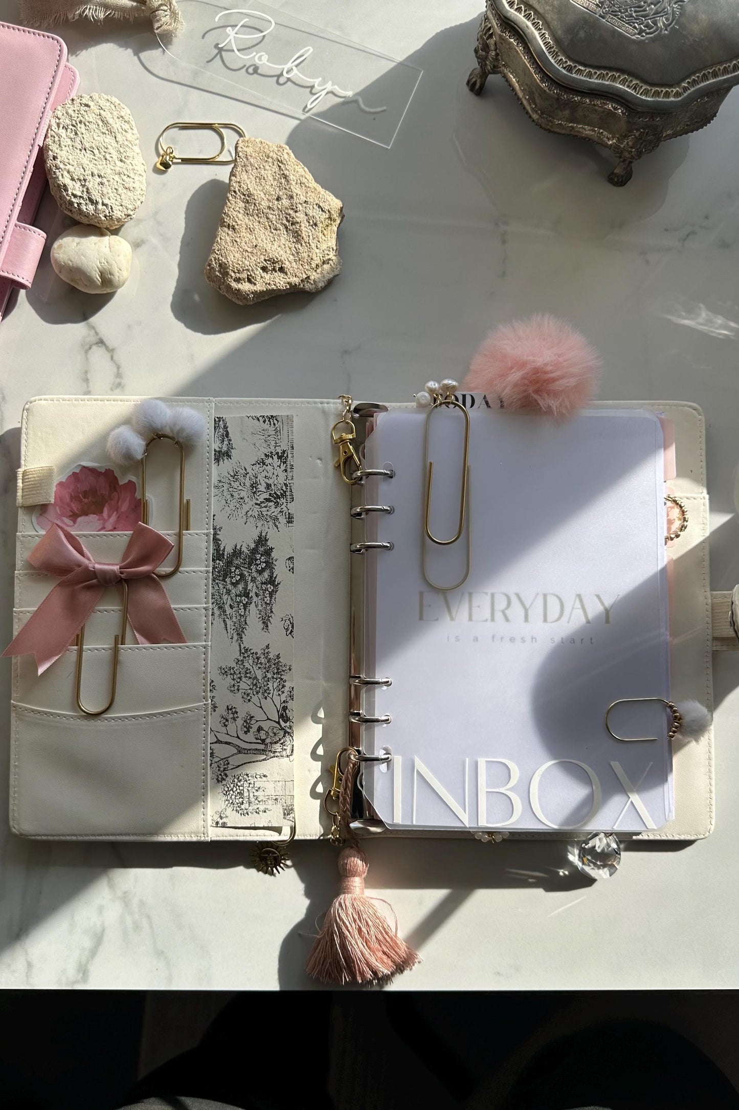 Planner Paper Clip | Amethyst Stone Crystal Gold Bookmark Journal | Accessories | Cute Adorable Planning Accessory | Book Placeholder Charm
