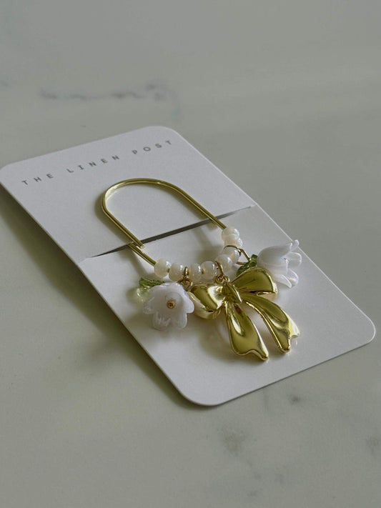 Flower & Bow Planner Clip