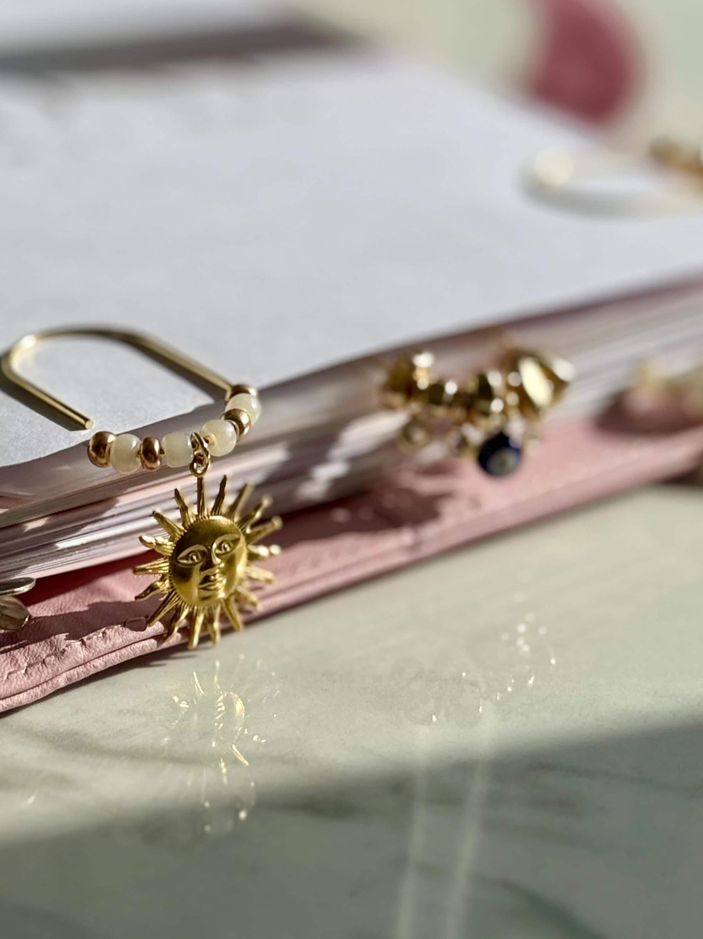 Planner Paper Clip  Sun Bookmark for Journal | Accessories | Cute Adorable Planning Accessory | Celestial Book Charm