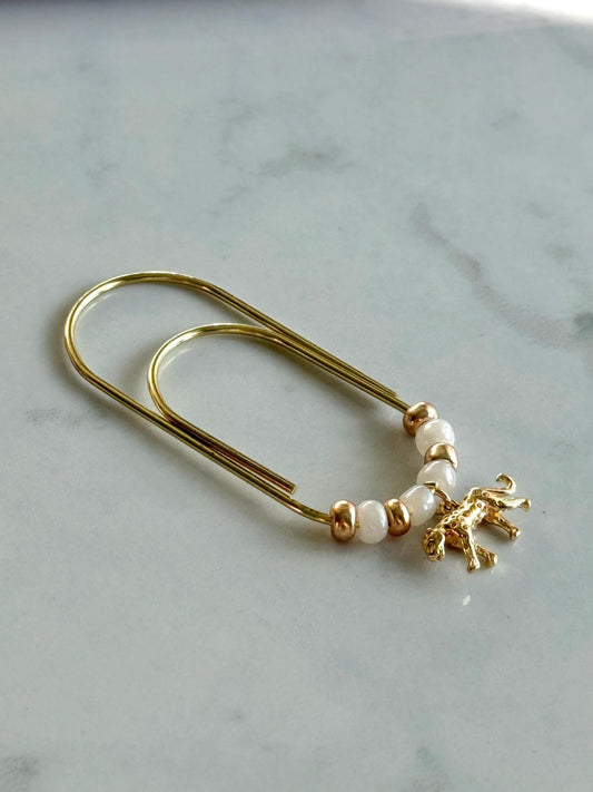 Planner Paper Clip  Cheetah Bookmark for Journal | Accessories | Cute Adorable Planning Accessory | Gold Plated Book Charm