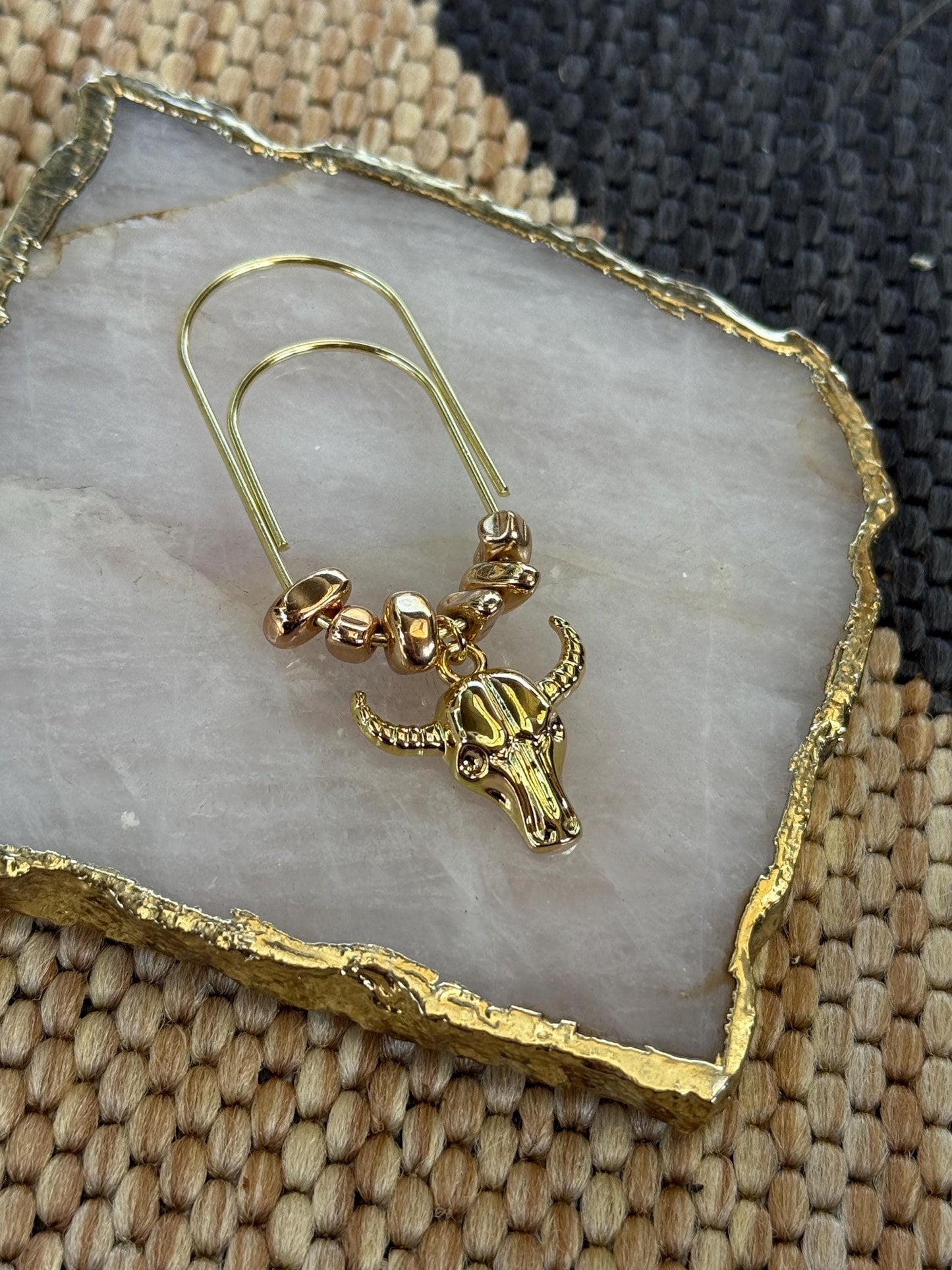 Planner Paper Clip Summer Bookmark Charm for Journal Accessories for Planner Cute Adorable Planning Accessory Book Charm Gold Skull Spooky