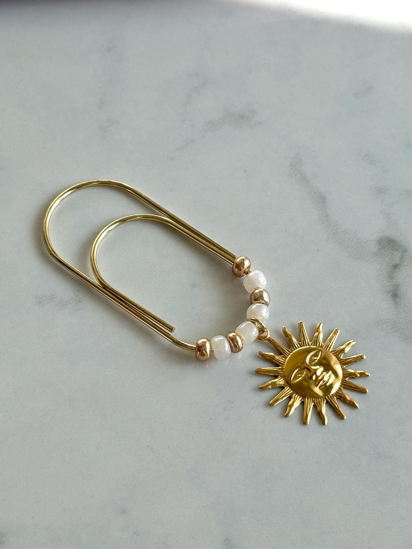 Planner Paper Clip  Sun Bookmark for Journal | Accessories | Cute Adorable Planning Accessory | Celestial Book Charm