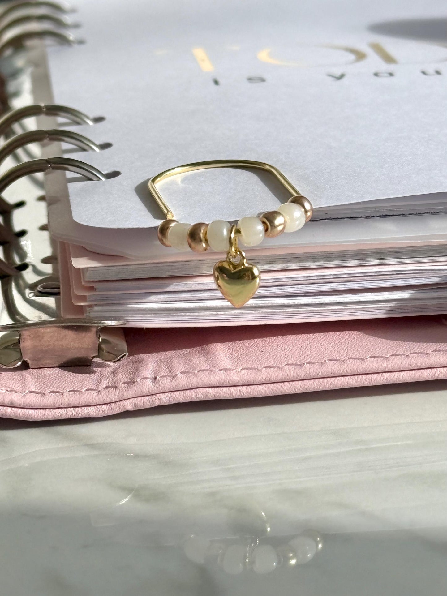 Planner Paper Clip | Gold Plated Heart Bookmark for Journal | Accessories | Cute Adorable Planning Accessory | Book Placeholder Charm
