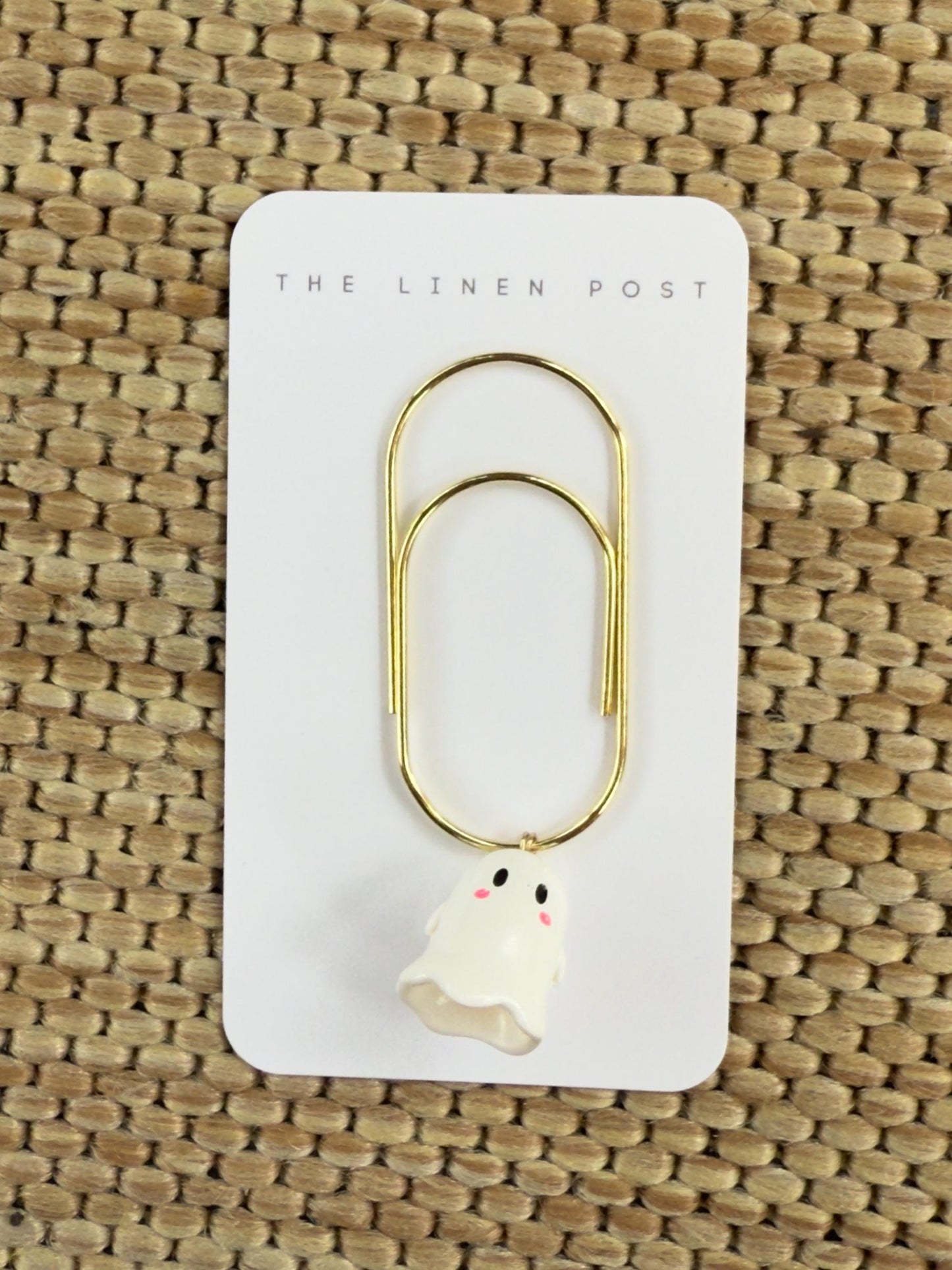 Halloween Planner Paper Clip | Ghost Gold Bookmark for Journal | Accessories | Cute Adorable Planning Accessory | Book Placeholder Charm